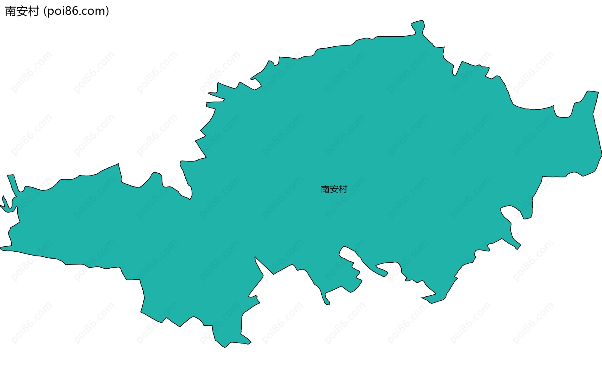 南安村边界地图