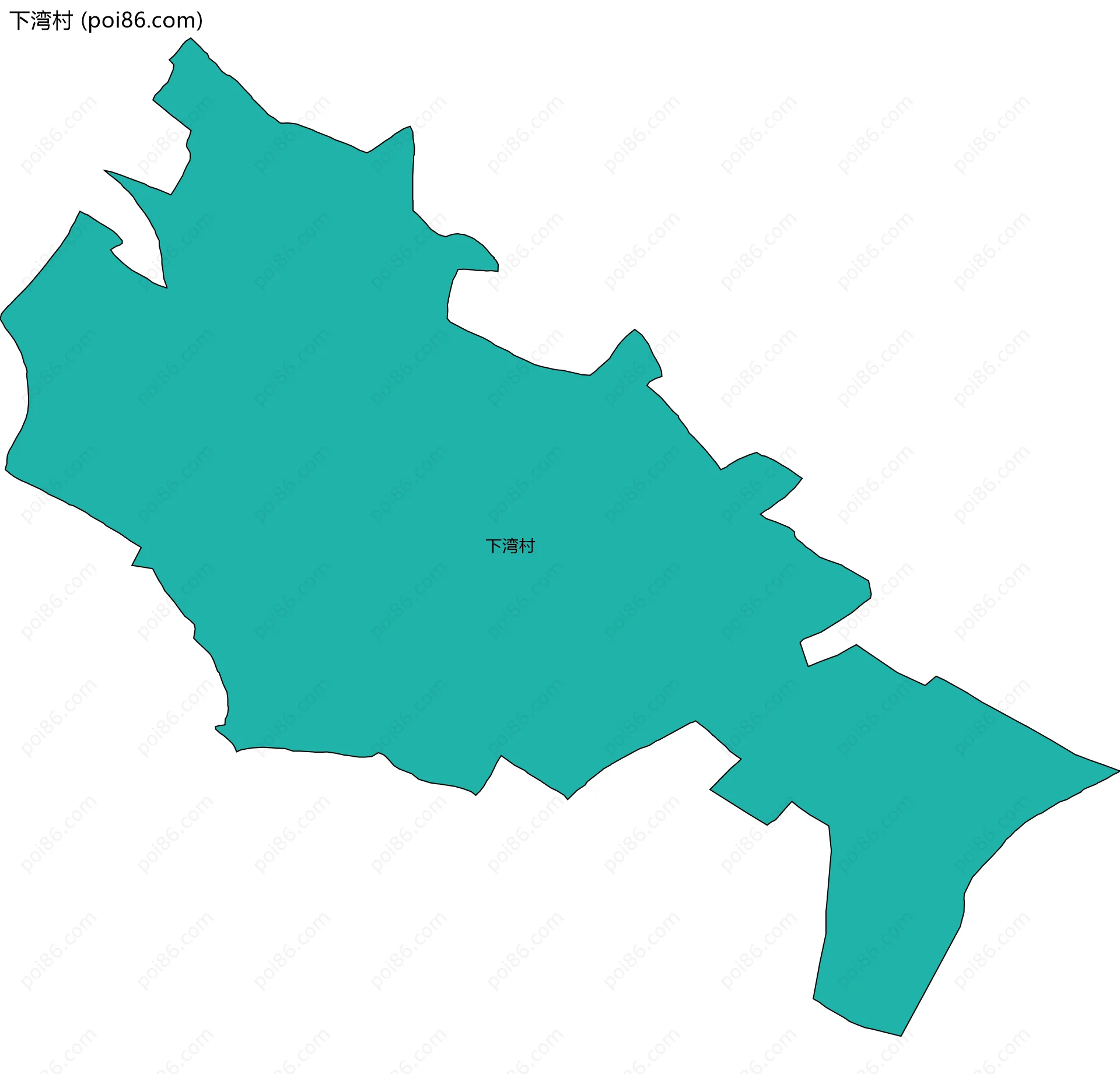 下湾村边界地图