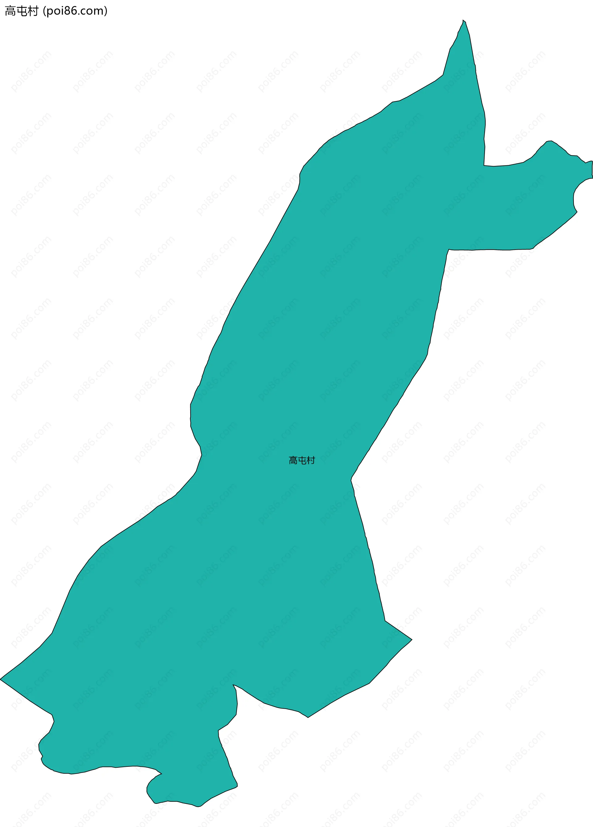 高屯村边界地图