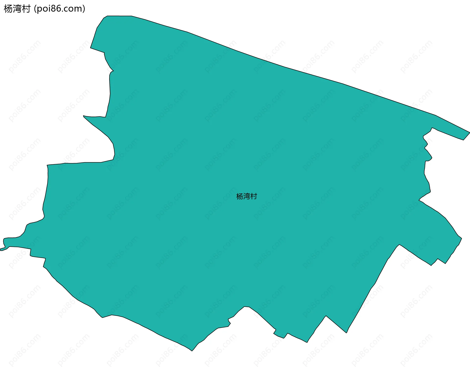 杨湾村边界地图