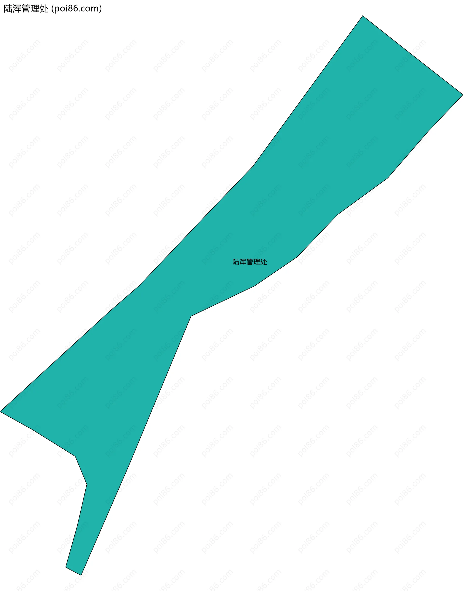 陆浑管理处边界地图