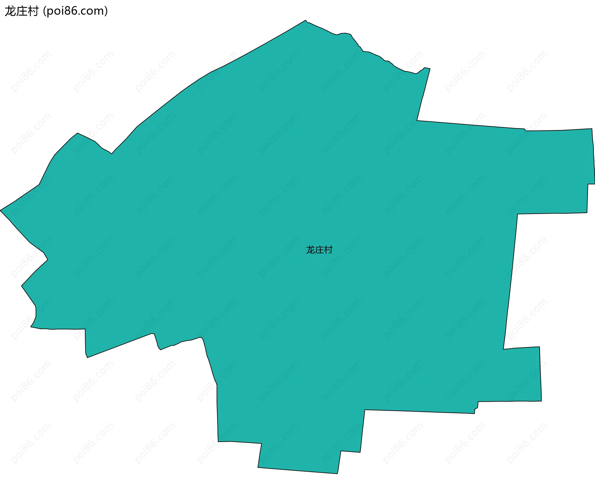 龙庄村边界地图