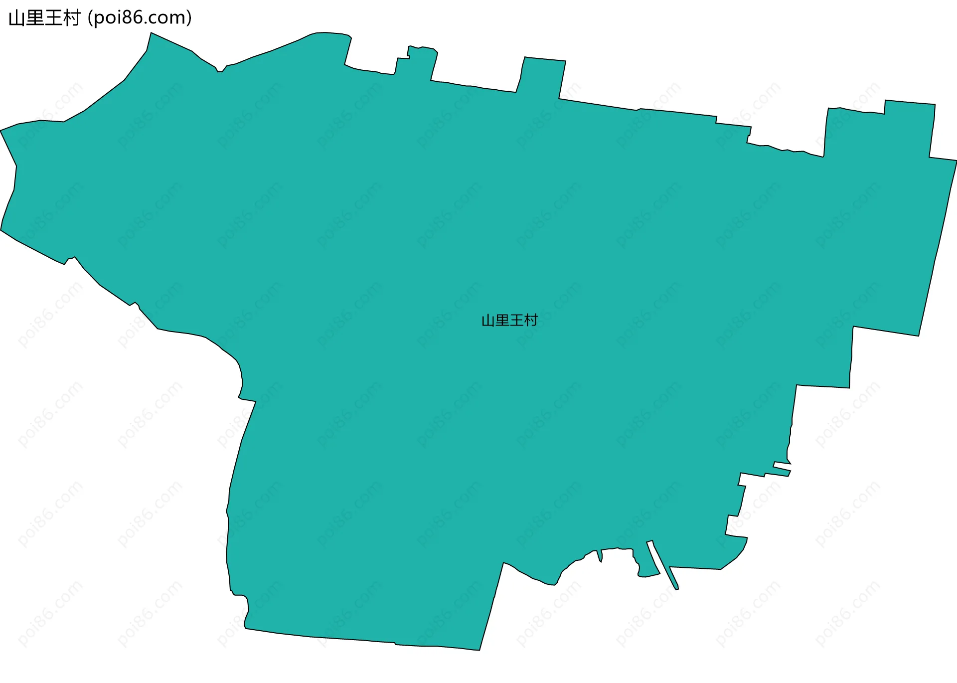 山里王村边界地图