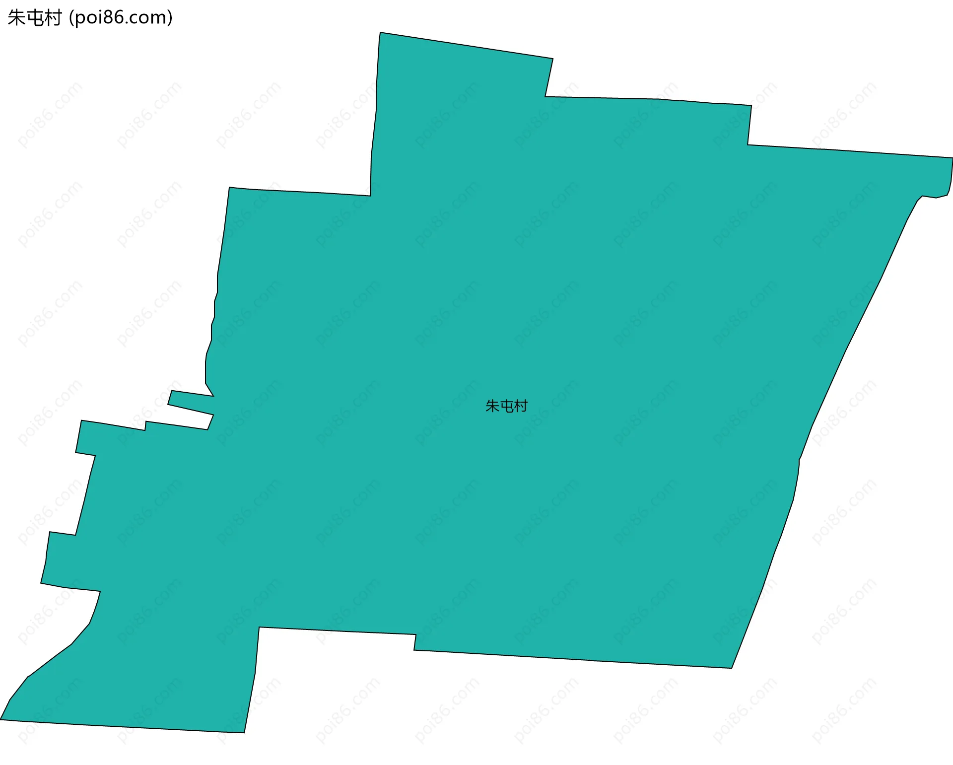 朱屯村边界地图