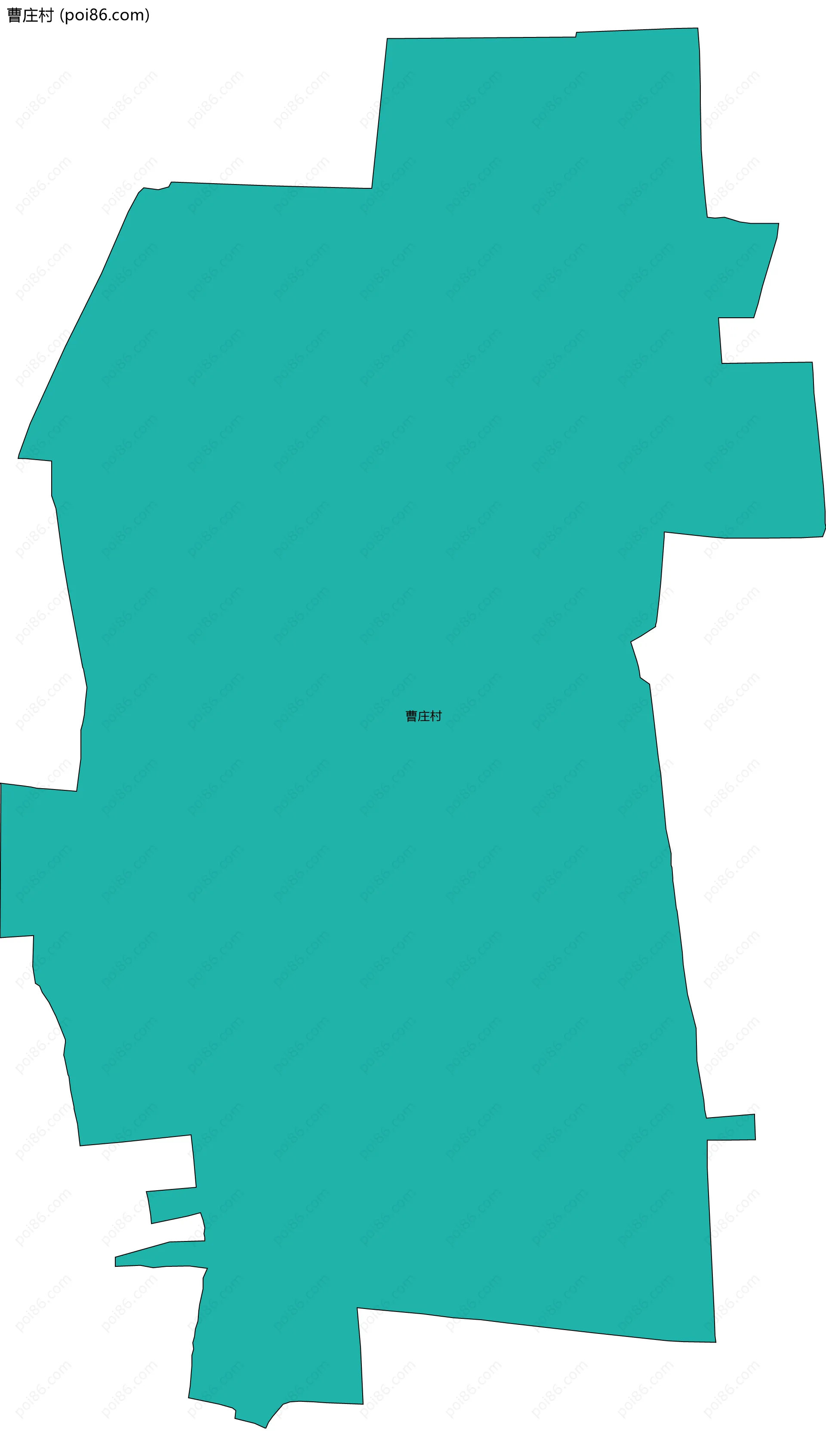 曹庄村边界地图
