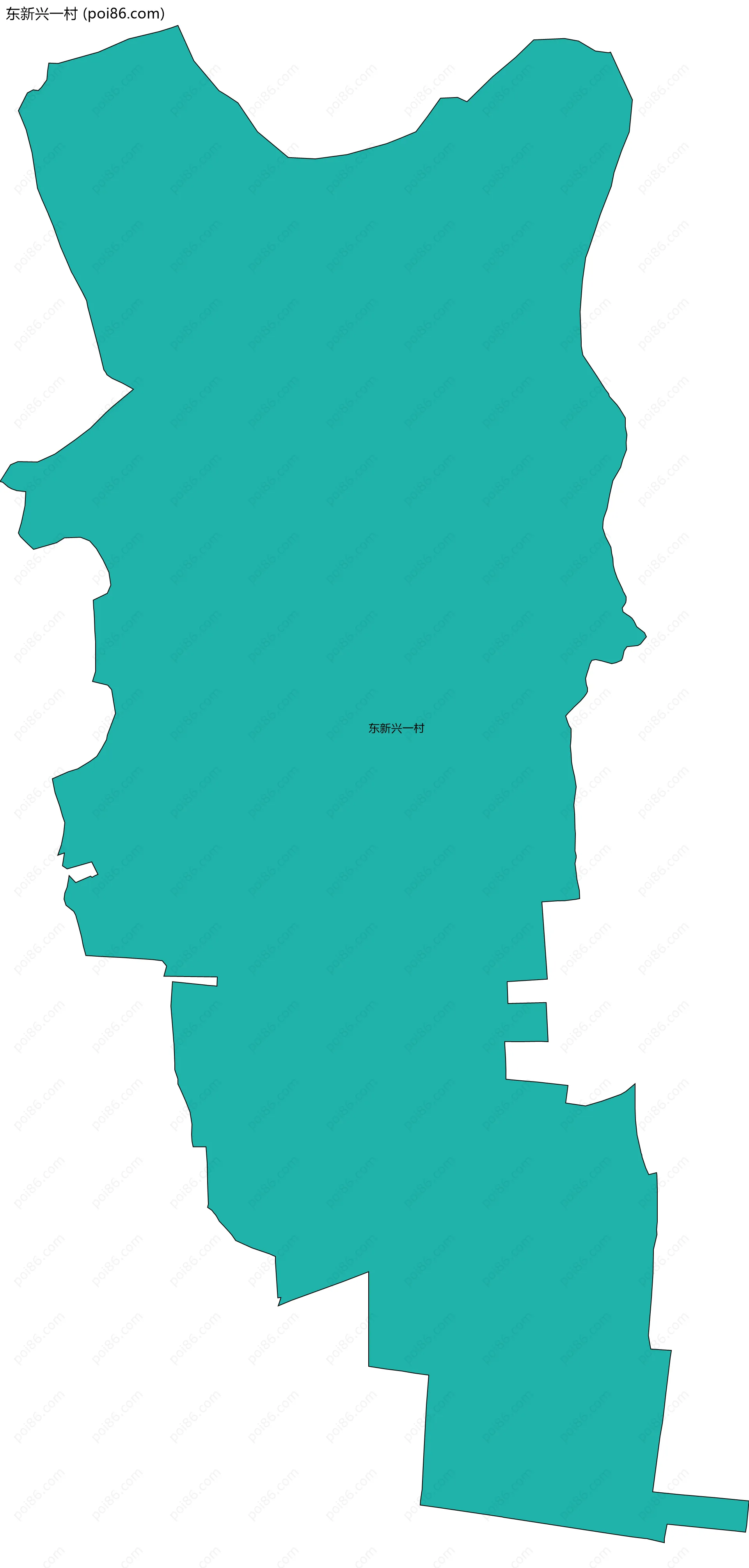 东新兴一村边界地图