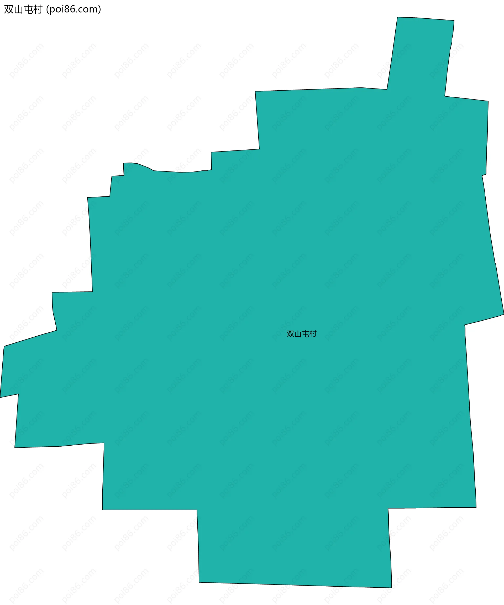 双山屯村边界地图