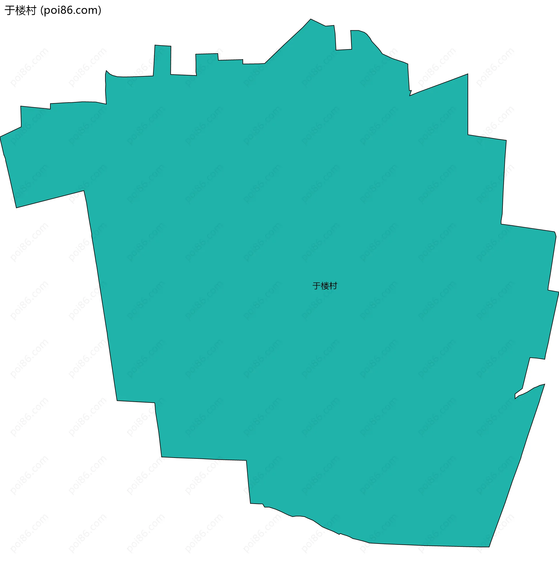 于楼村边界地图