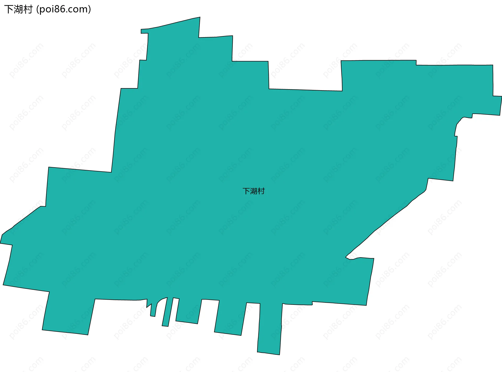 下湖村边界地图