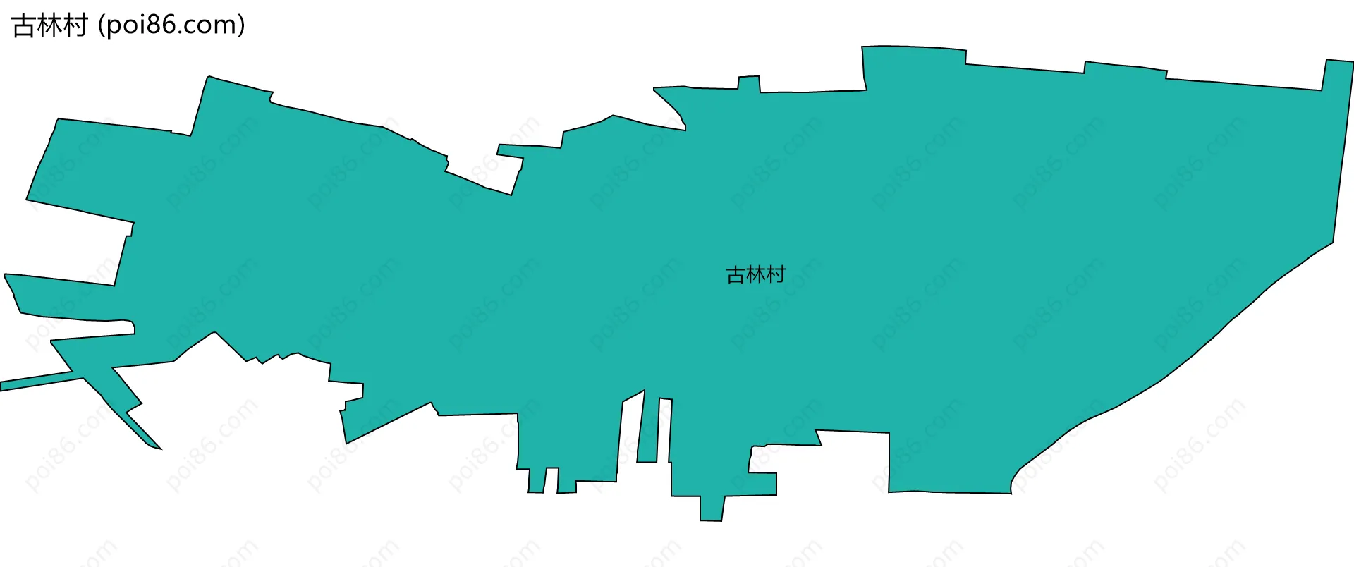 古林村边界地图