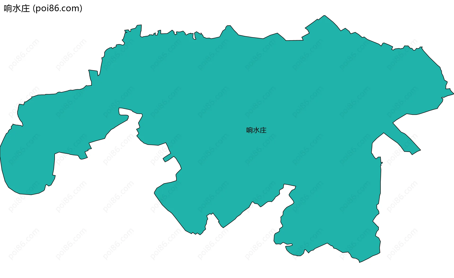 响水庄边界地图
