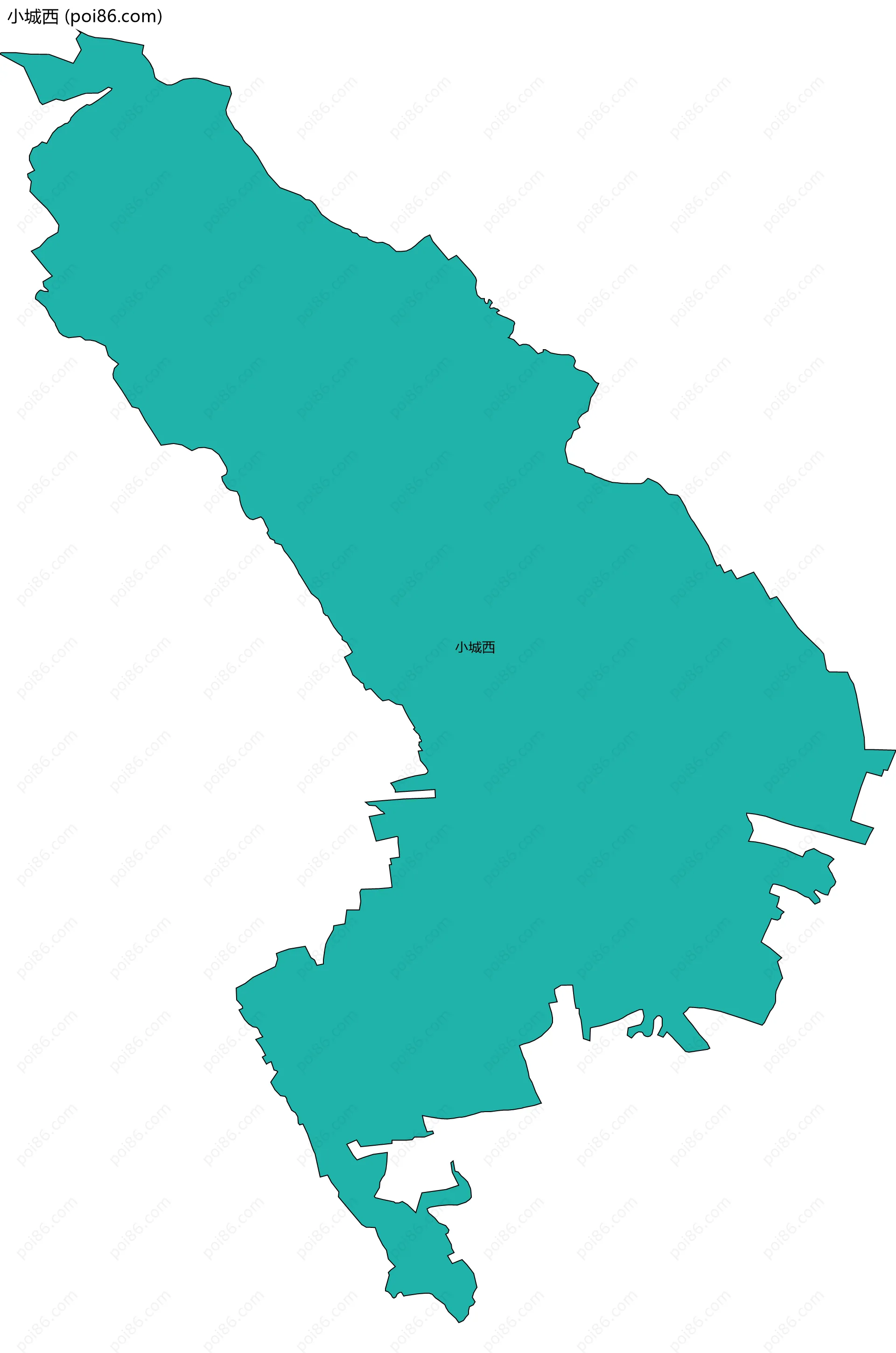 小城西边界地图