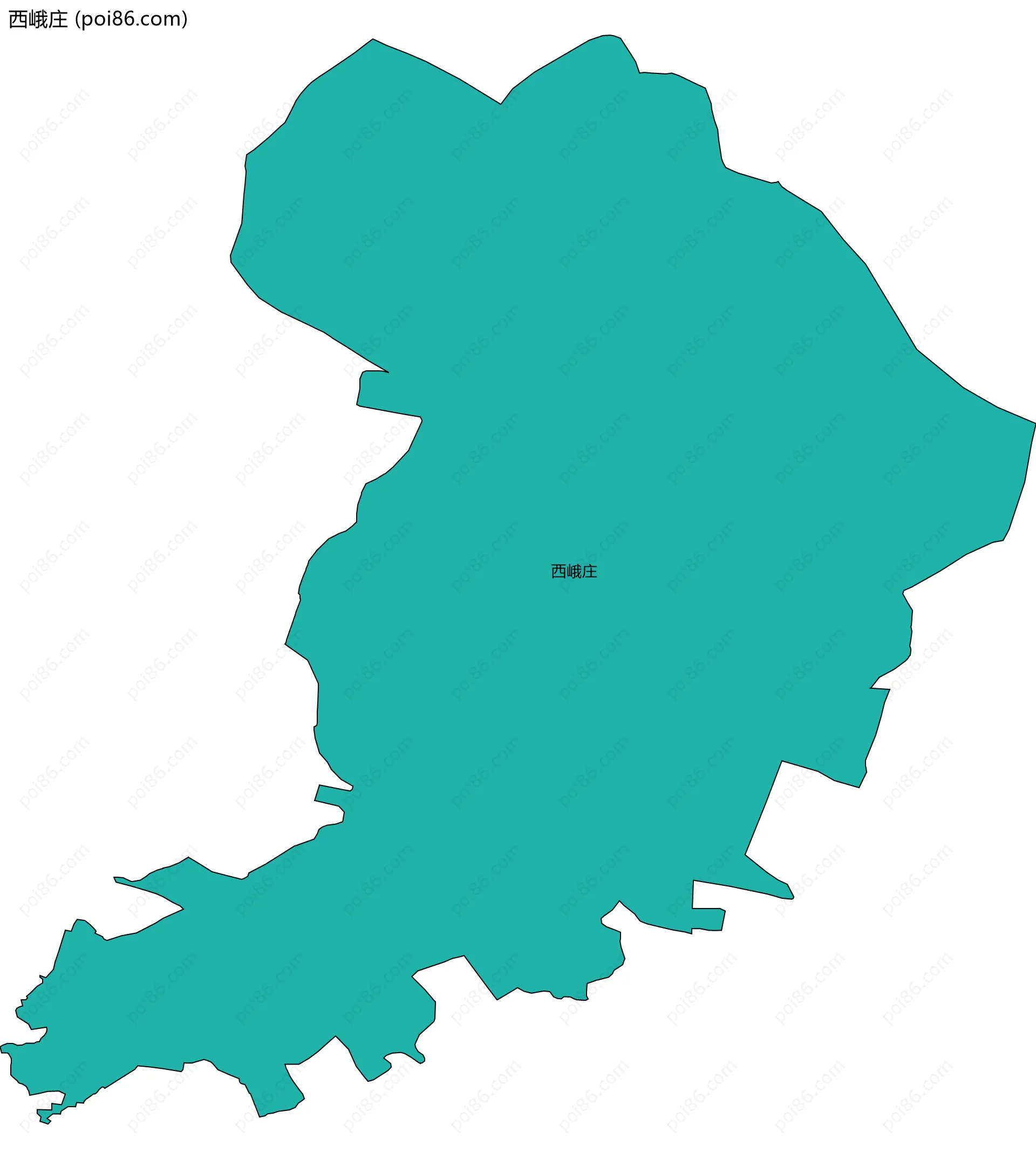 西峨庄边界地图