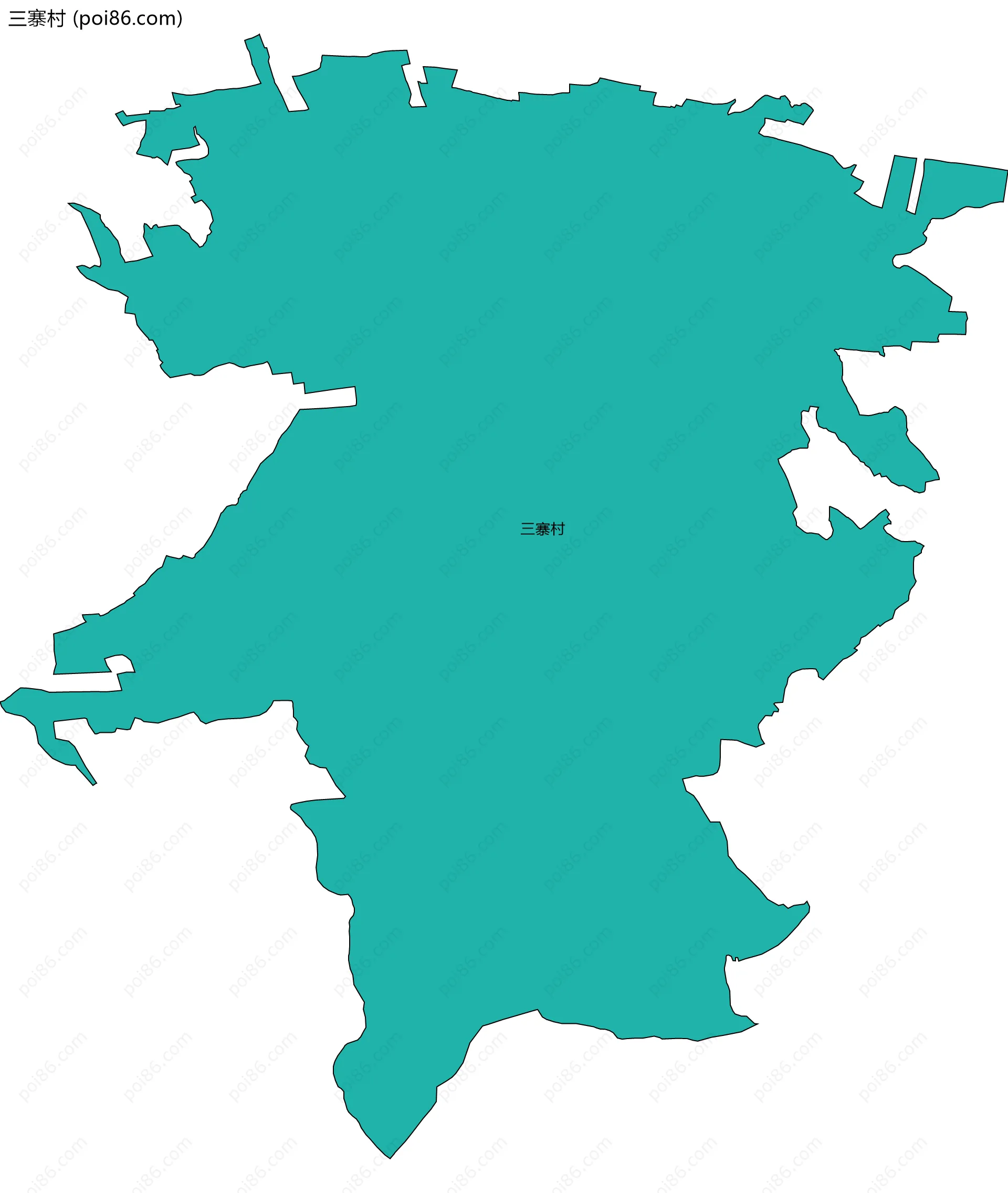 三寨村边界地图