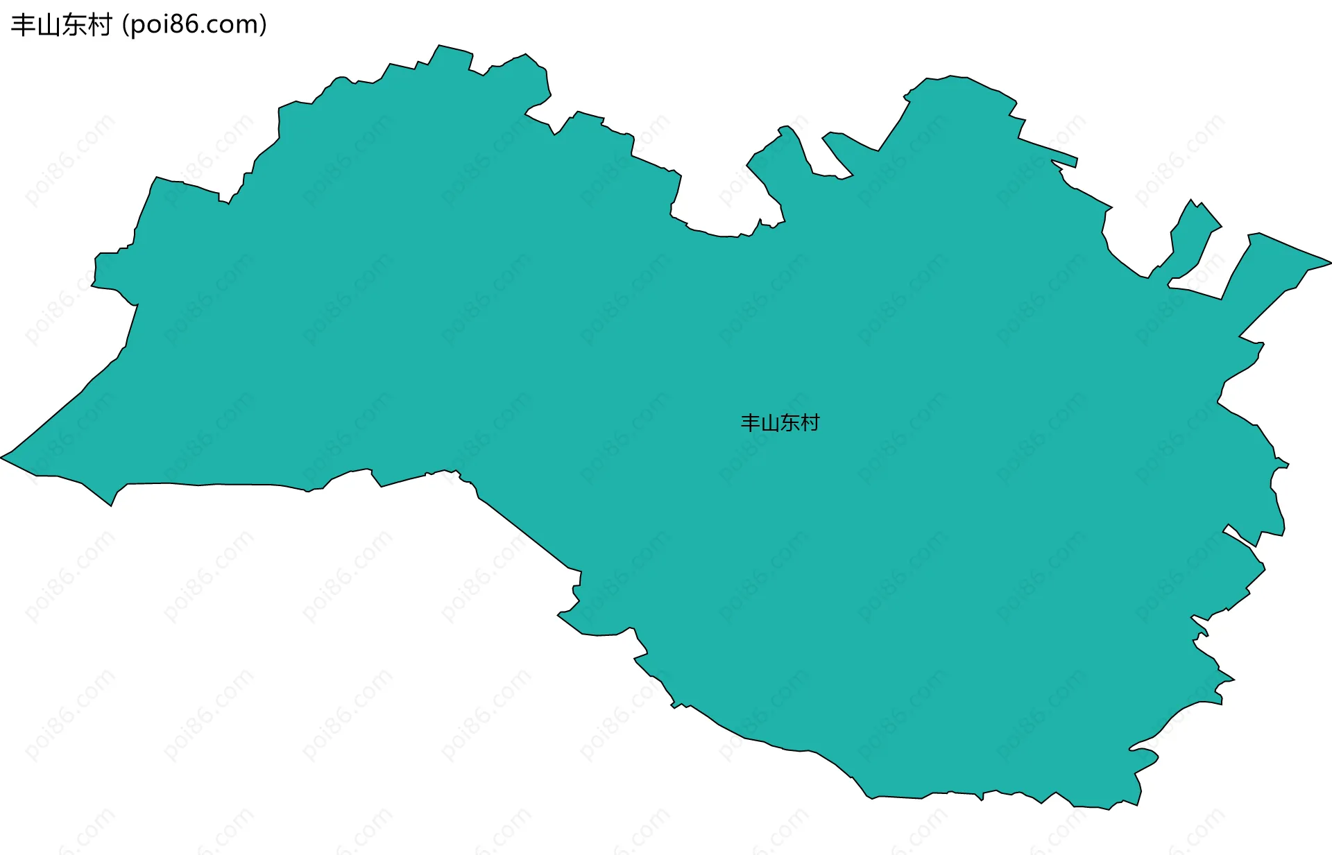 丰山东村边界地图
