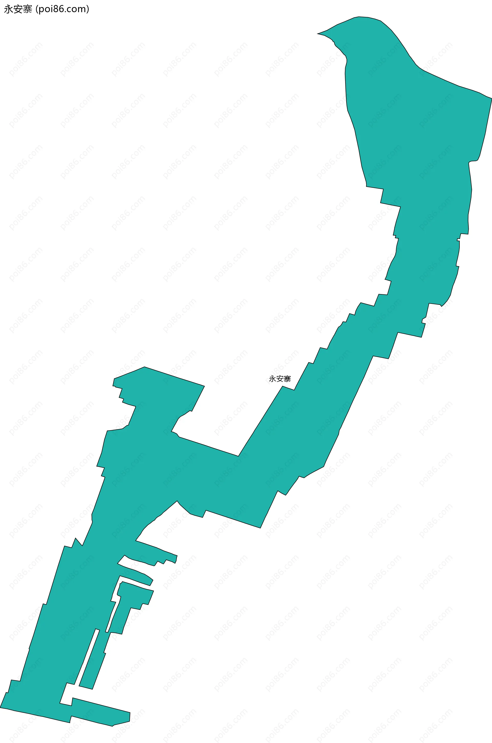 永安寨边界地图