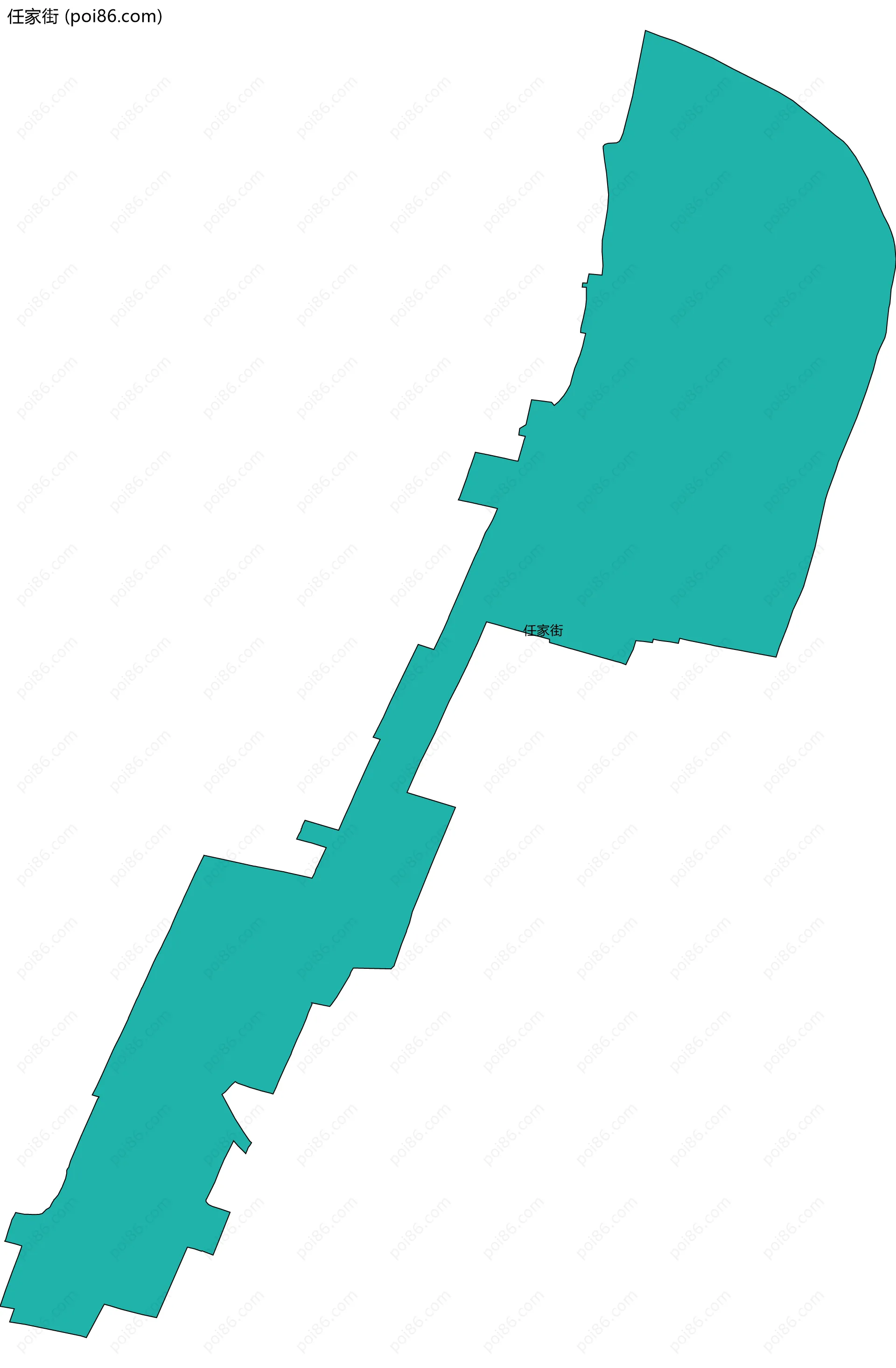 任家街边界地图
