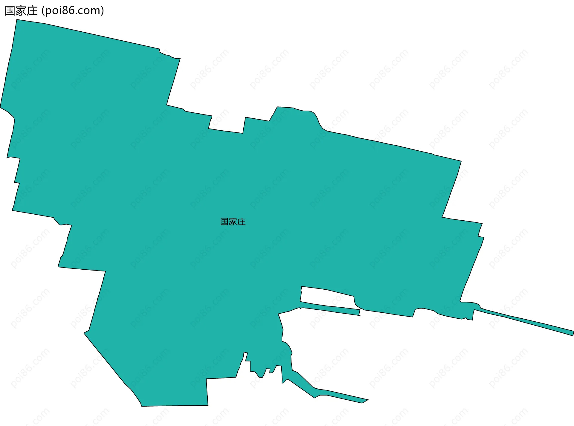 国家庄边界地图