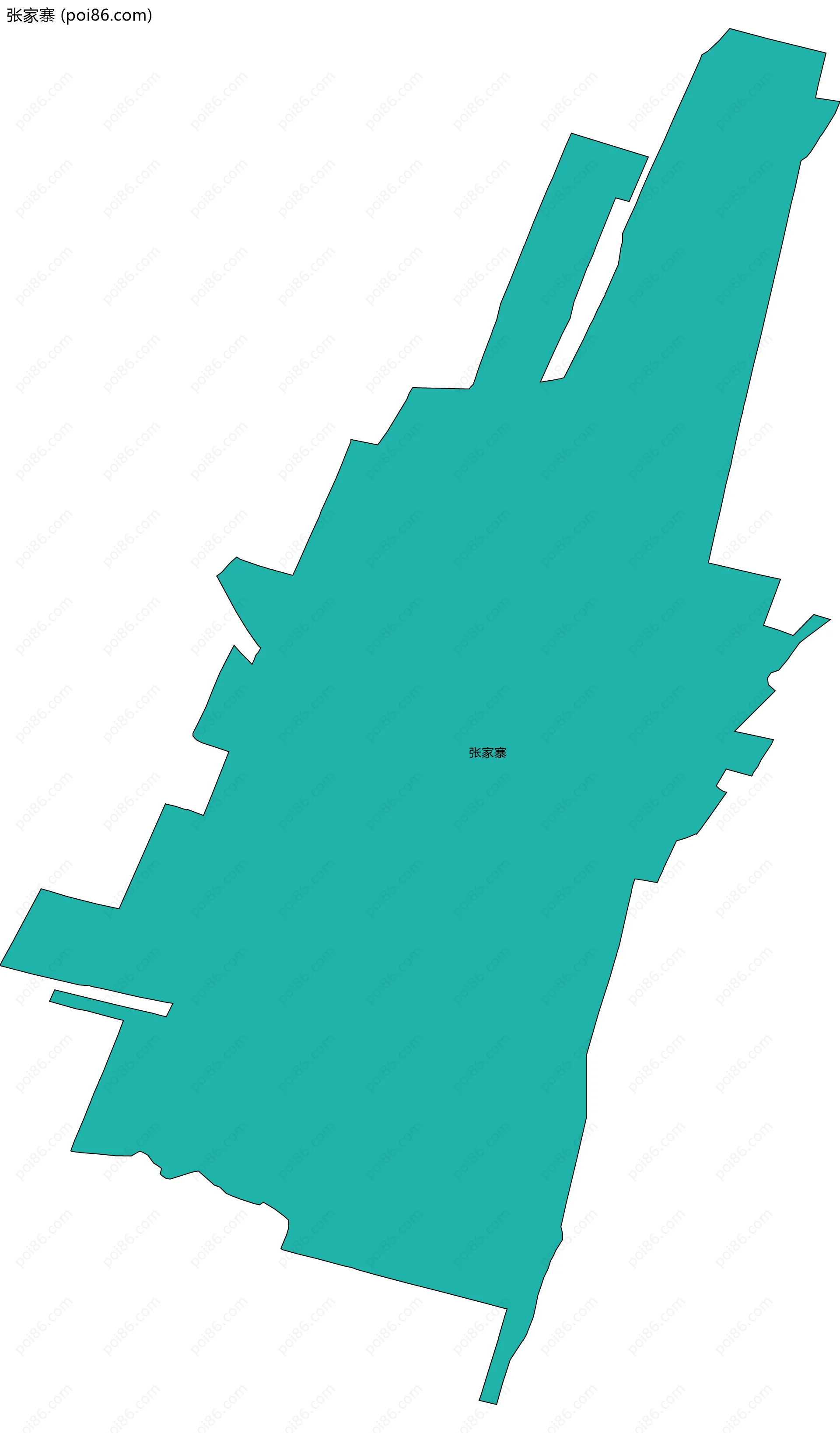 张家寨边界地图