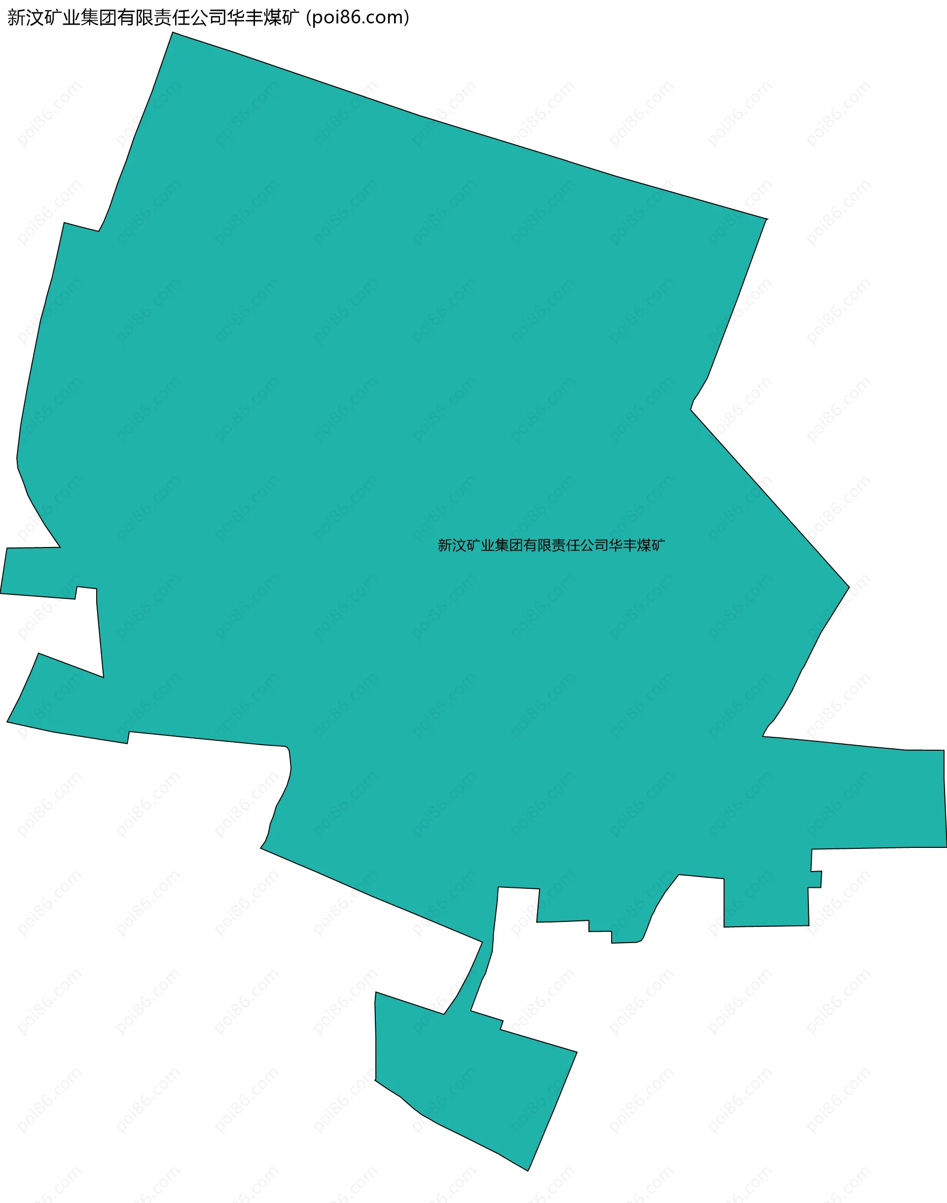 新汶矿业集团有限责任公司华丰煤矿边界地图