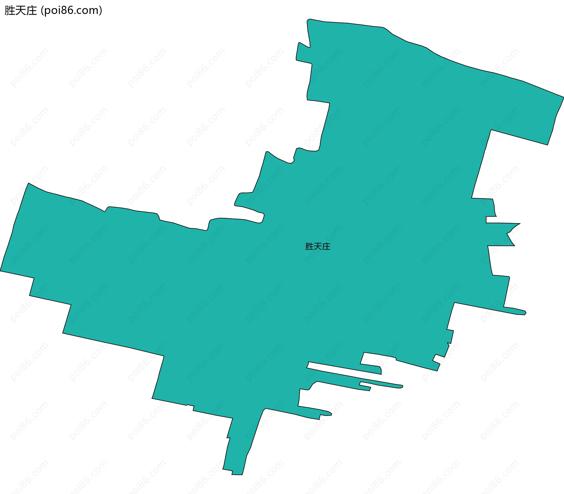胜天庄边界地图