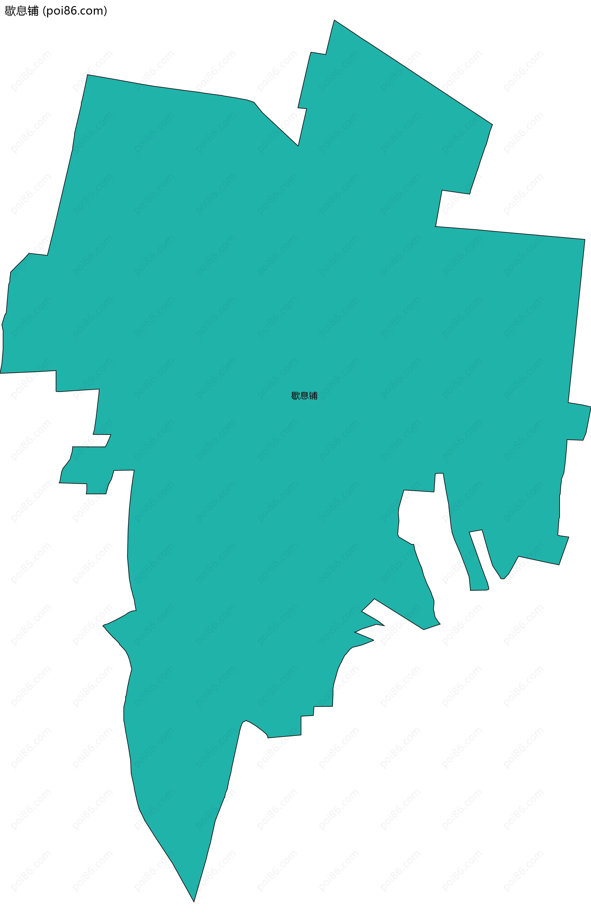 歇息铺边界地图