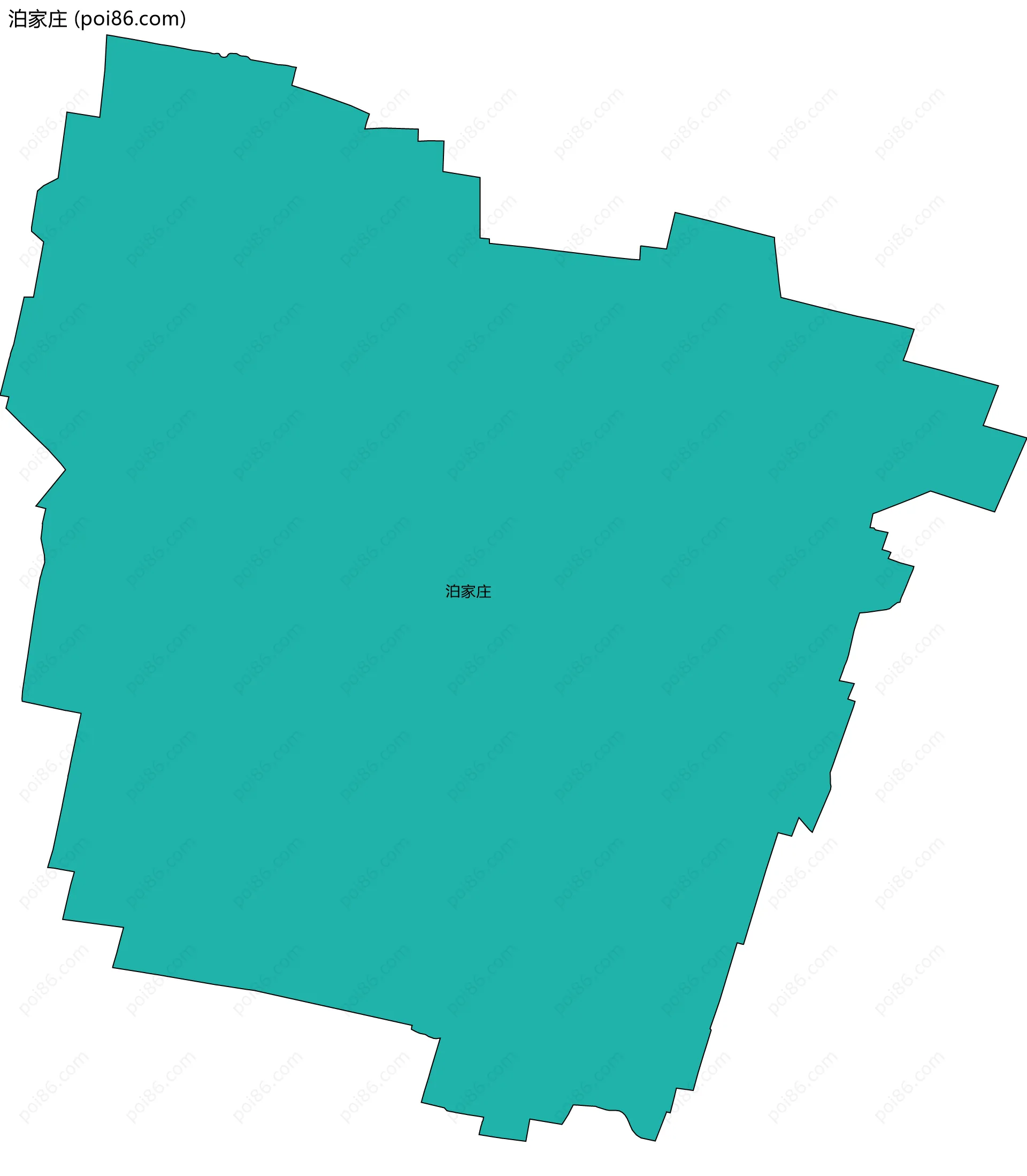 泊家庄边界地图