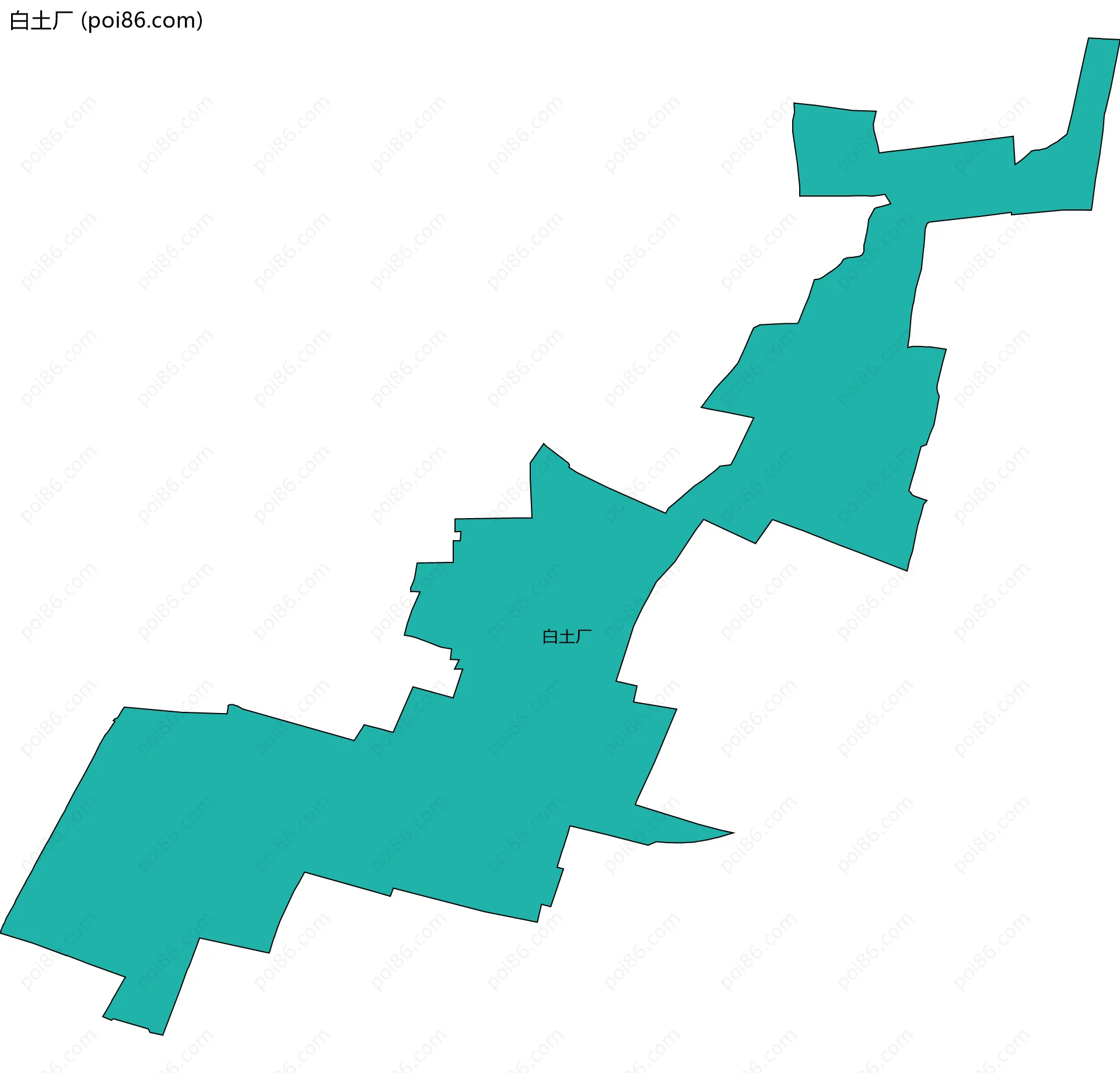 白土厂边界地图