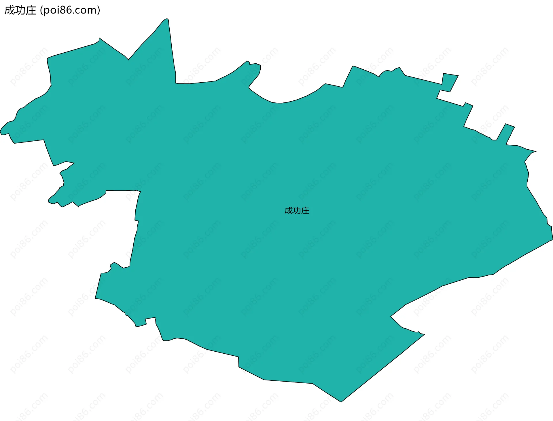 成功庄边界地图