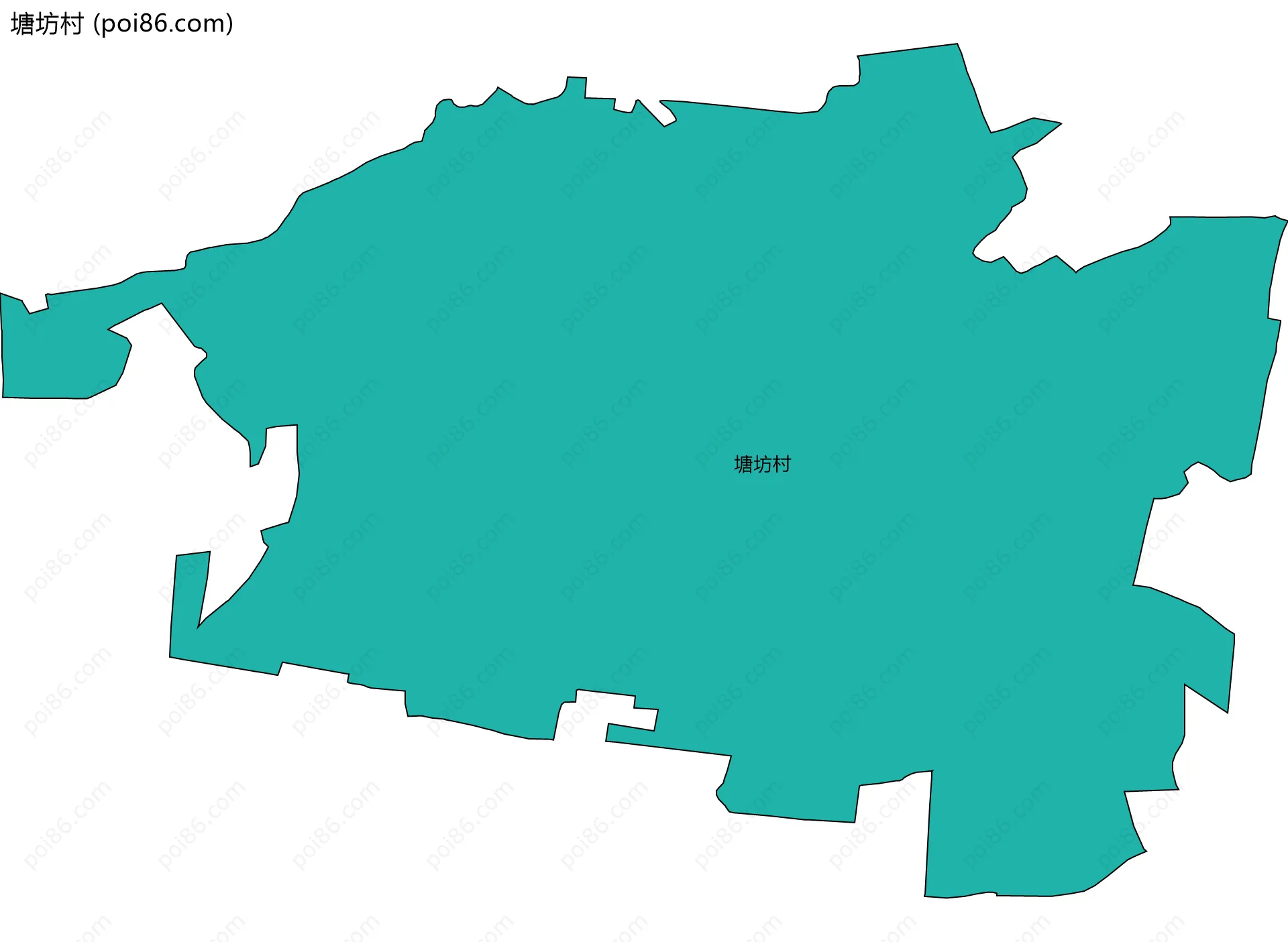 塘坊村边界地图