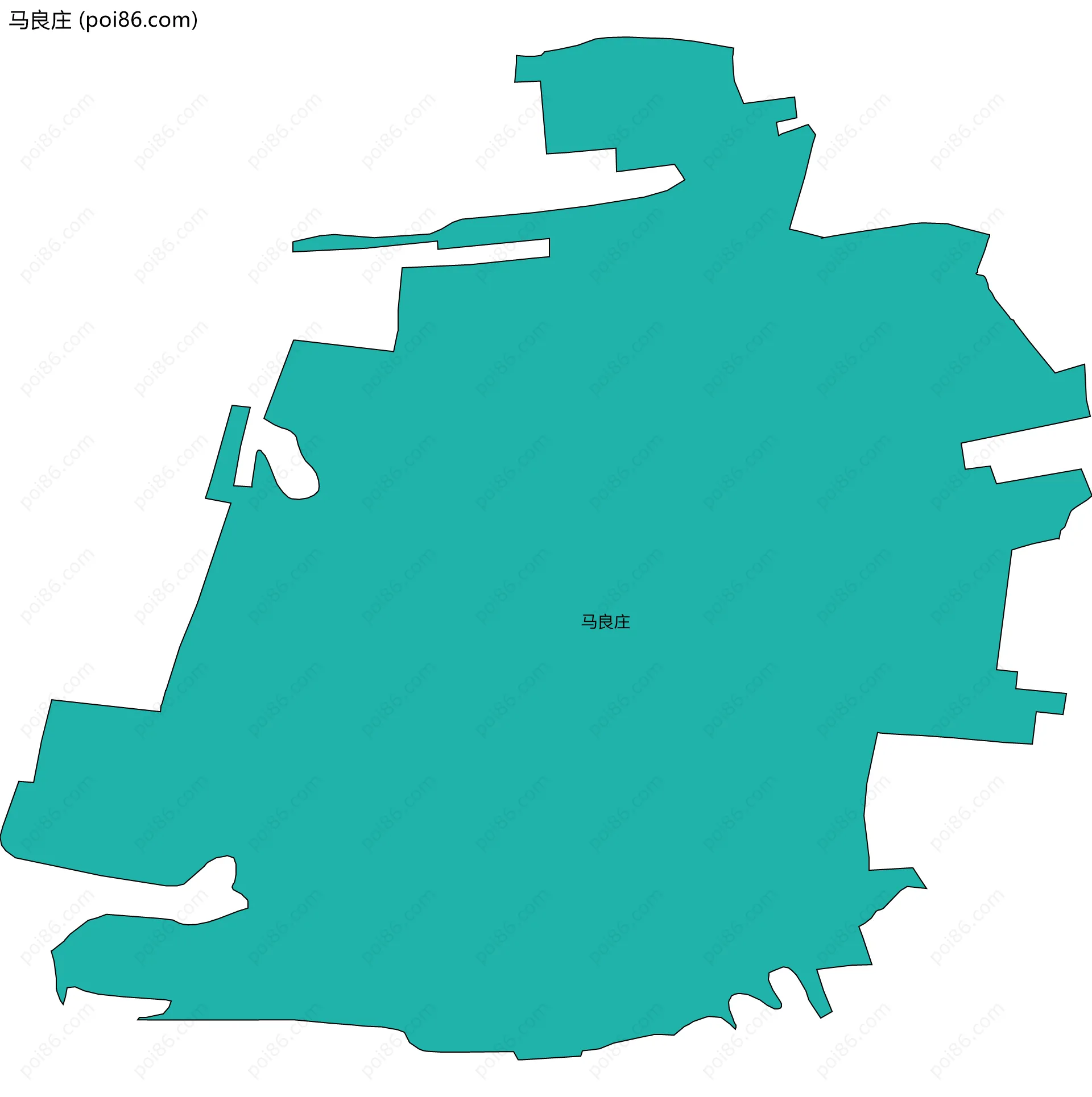 马良庄边界地图