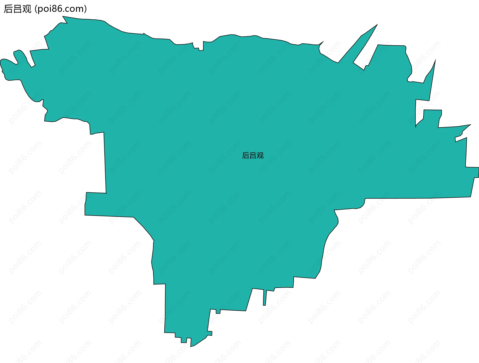 后吕观边界地图