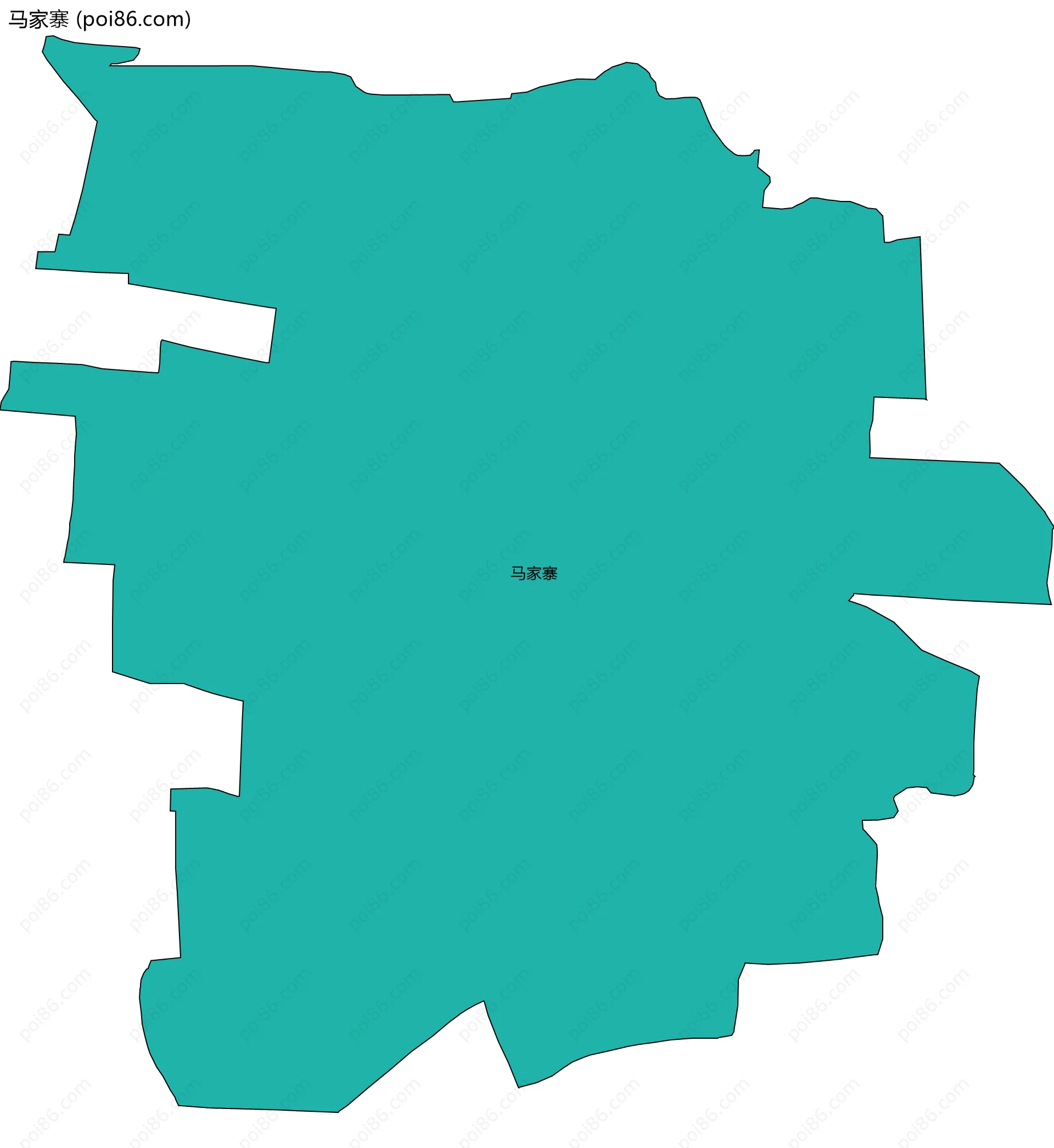 马家寨边界地图