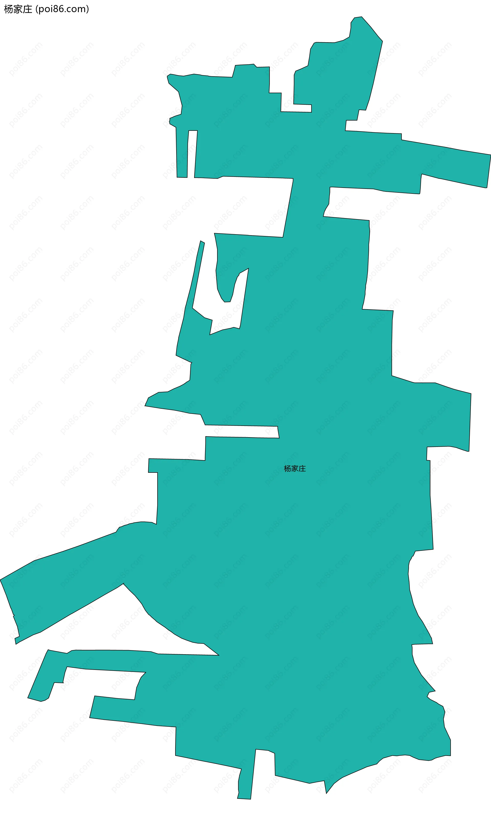 杨家庄边界地图
