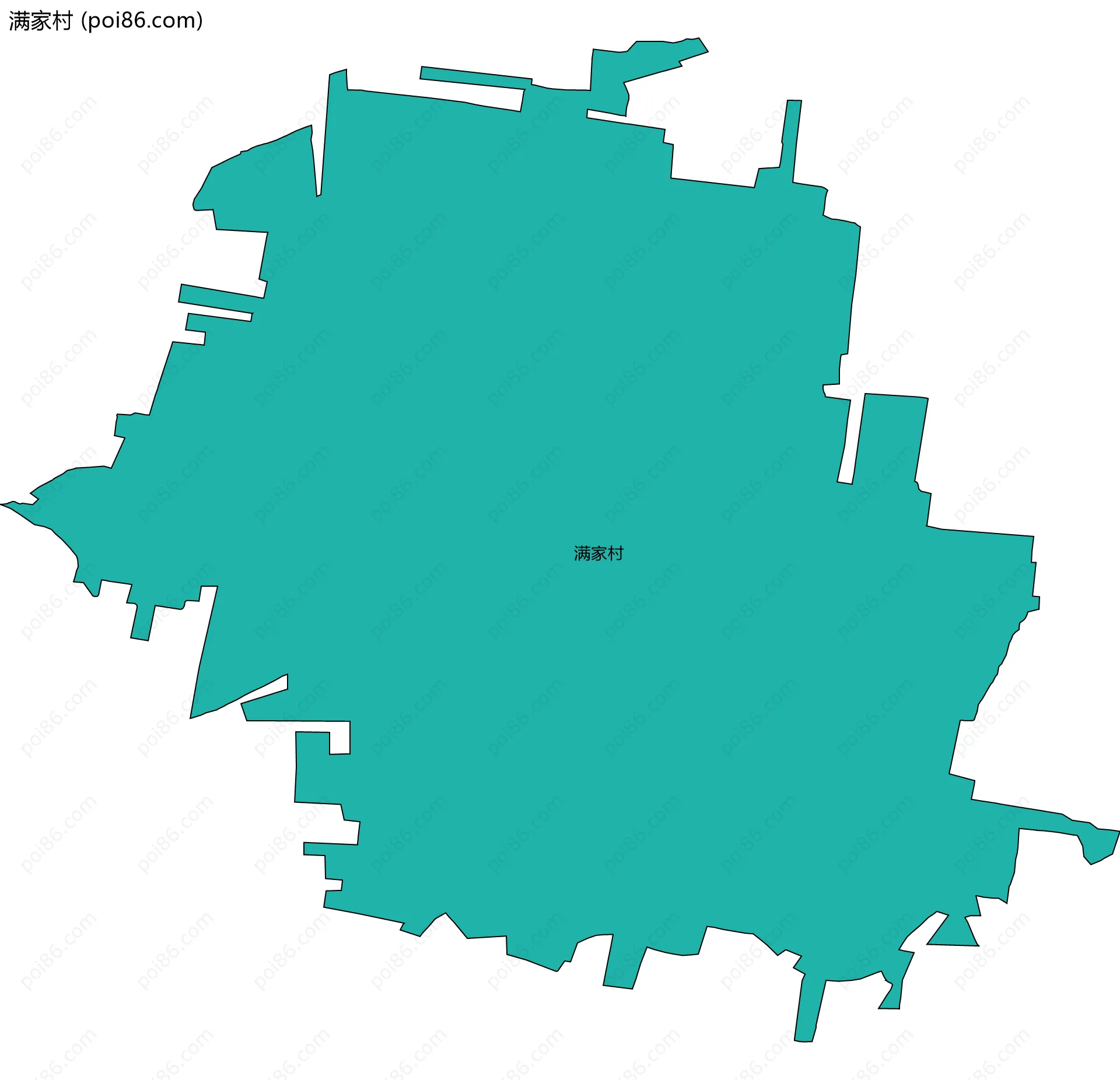 满家村边界地图