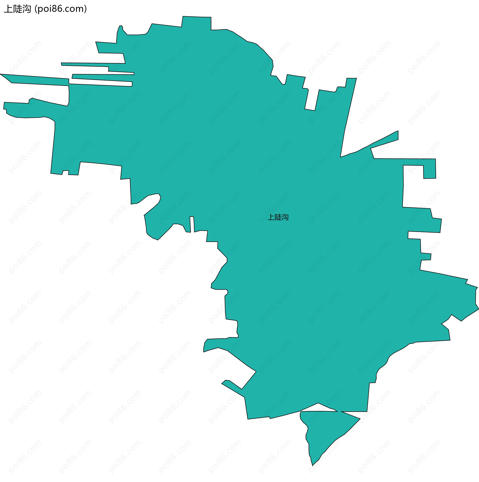 上陡沟边界地图
