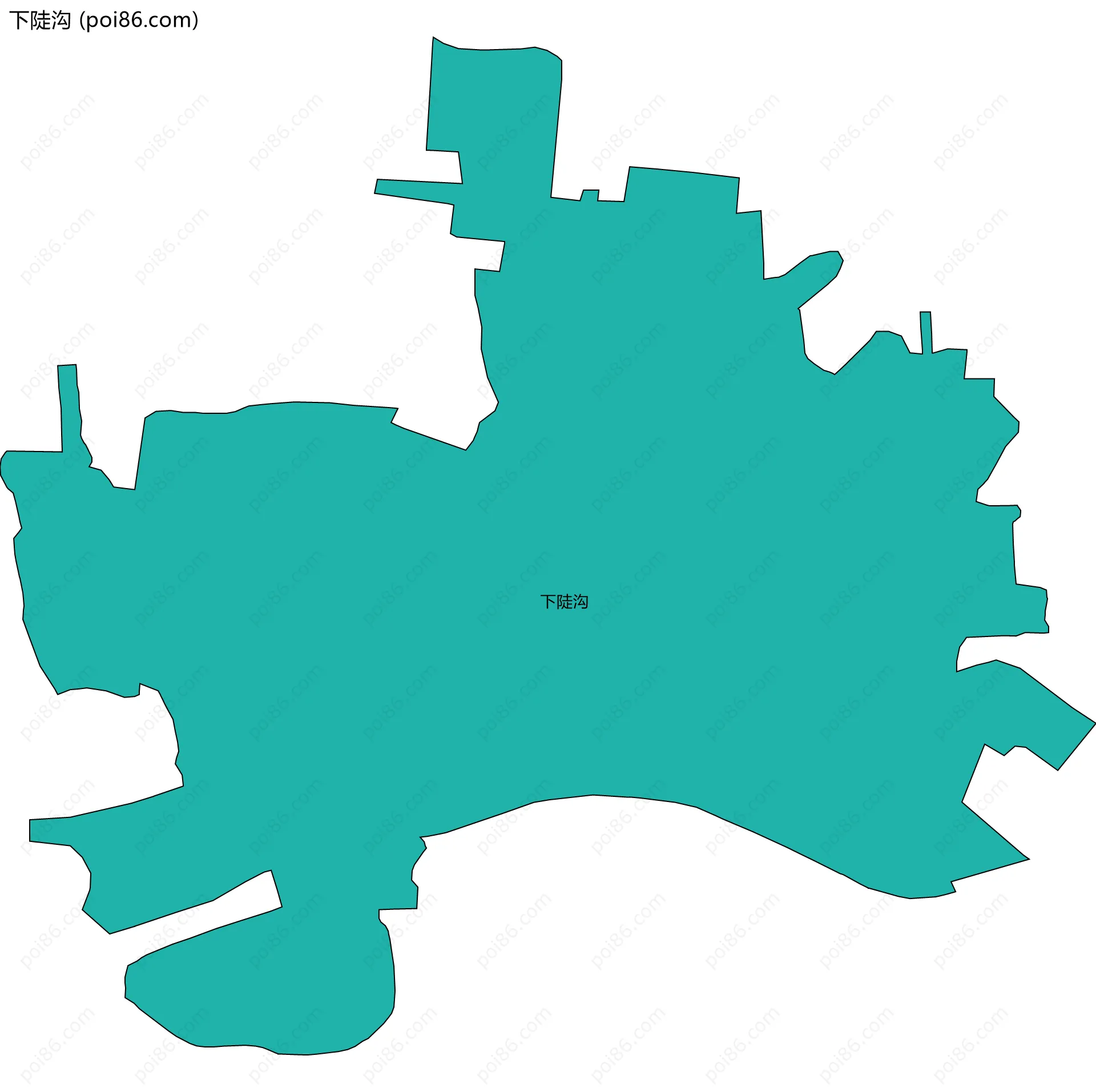 下陡沟边界地图