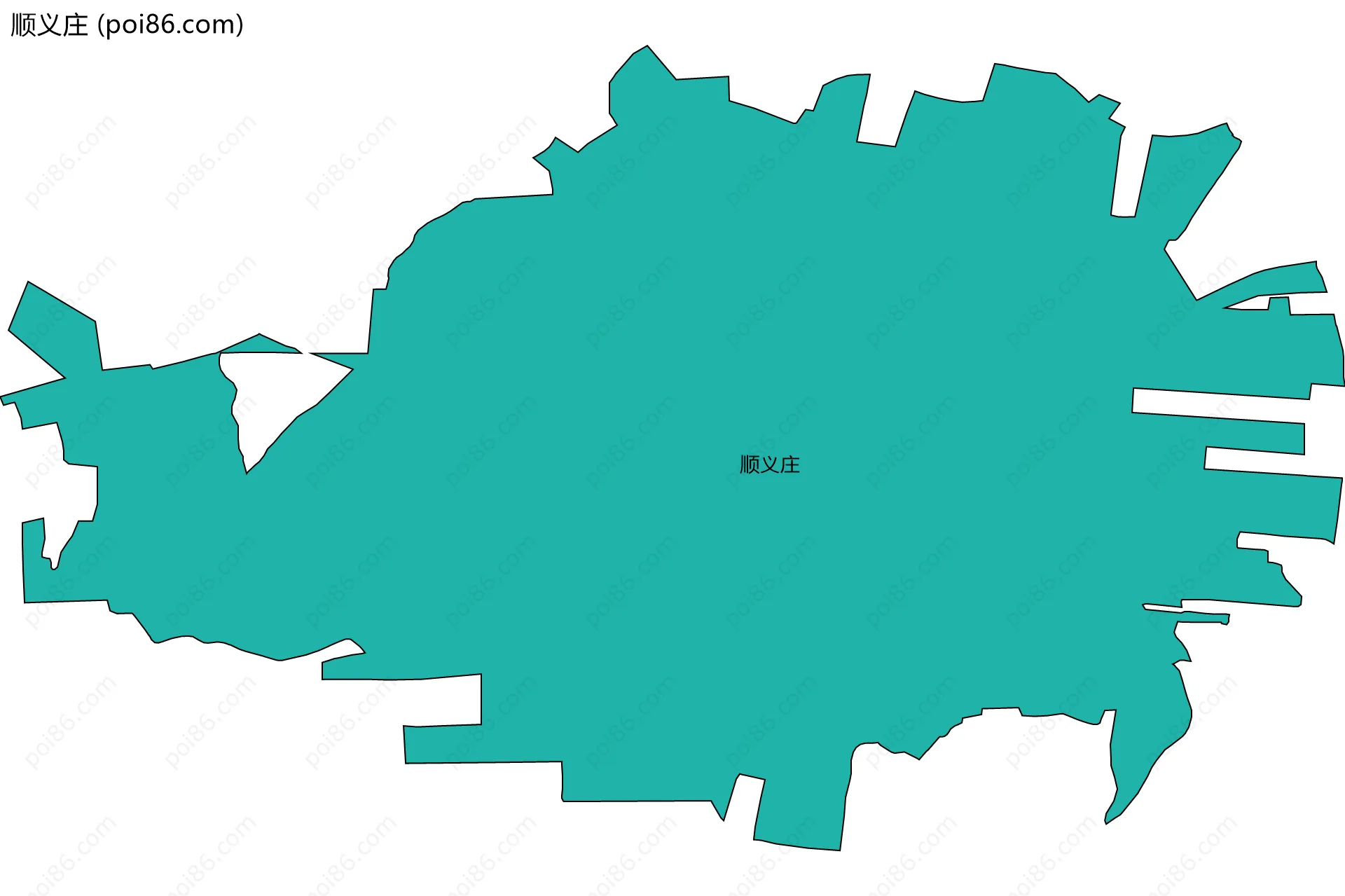 顺义庄边界地图
