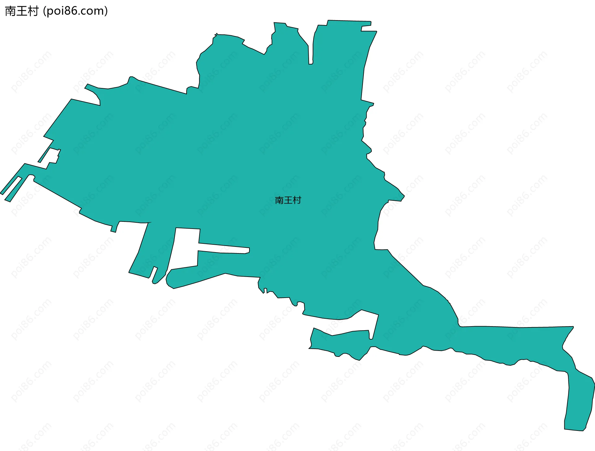 南王村边界地图