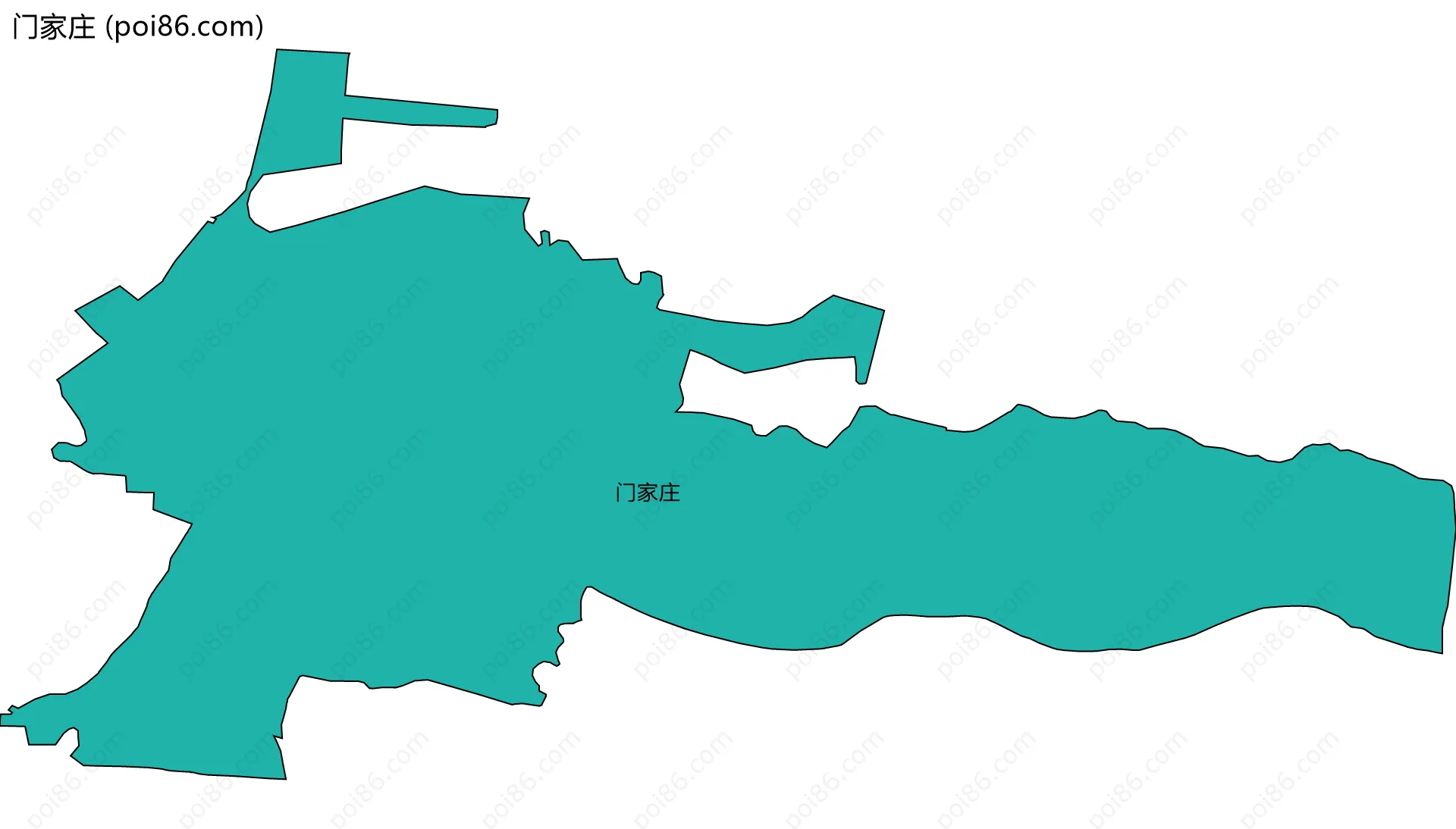 门家庄边界地图