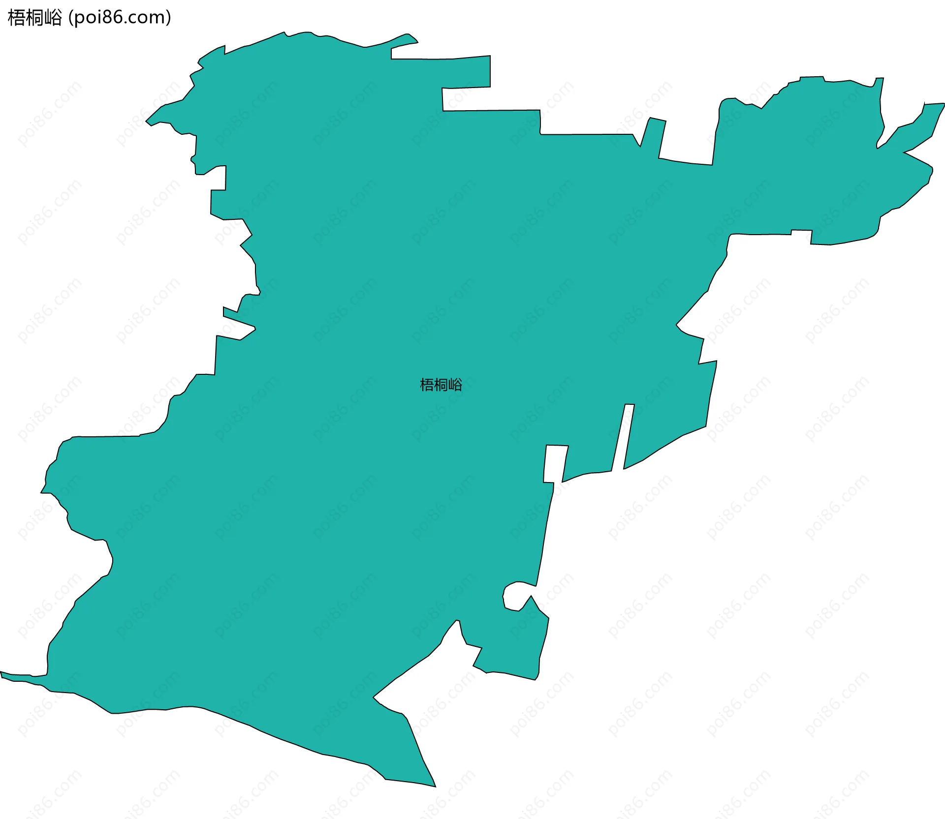 梧桐峪边界地图