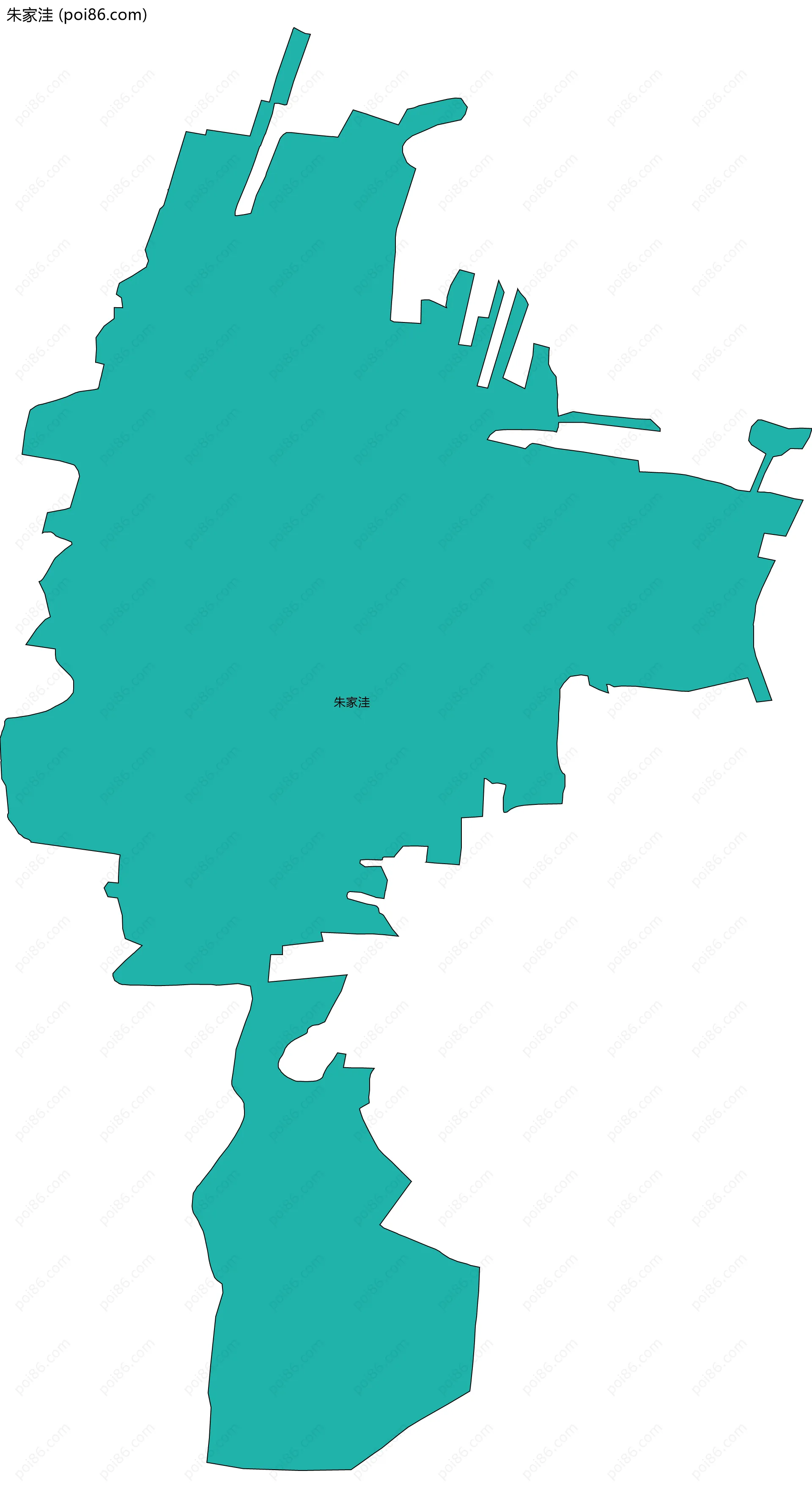 朱家洼边界地图