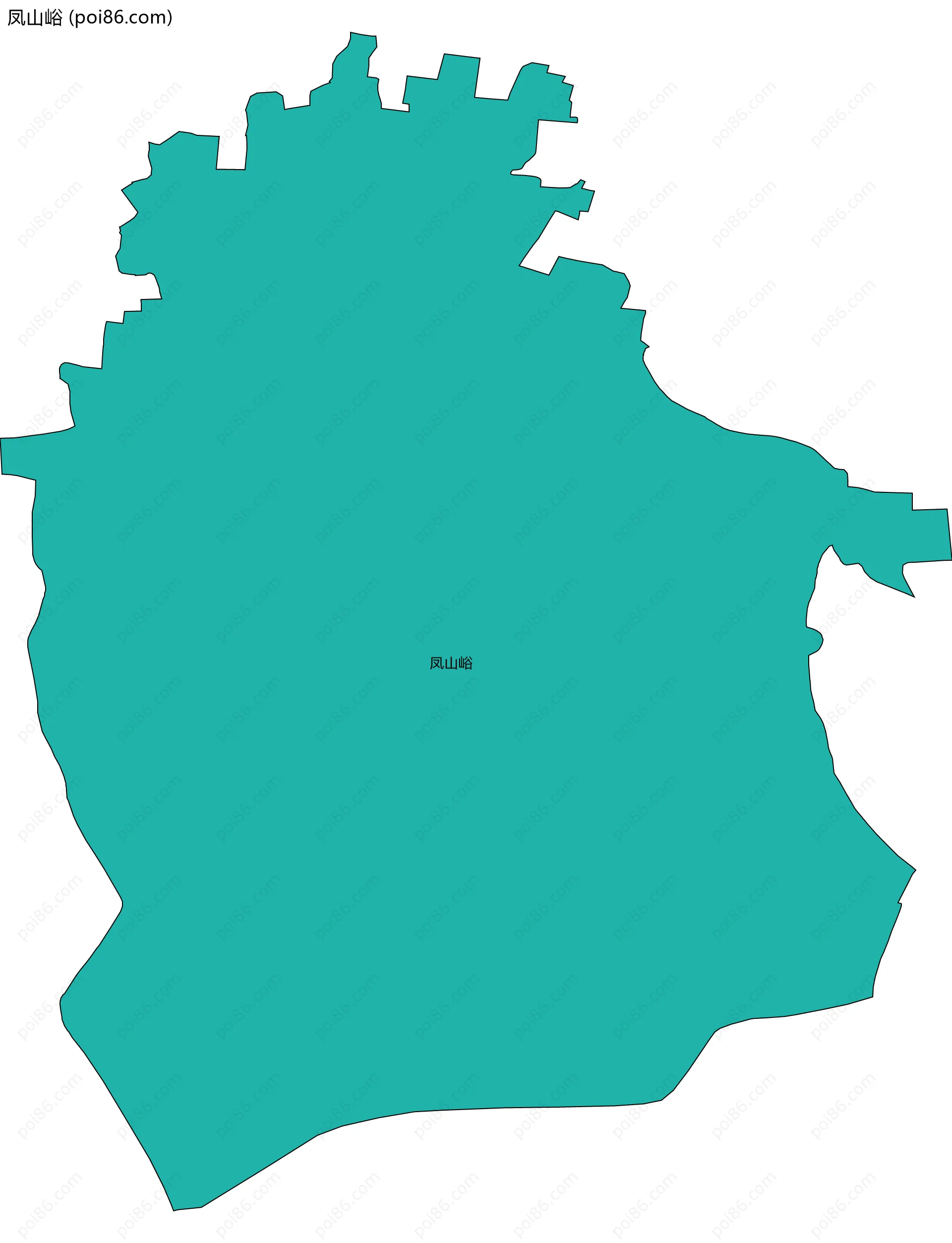 凤山峪边界地图