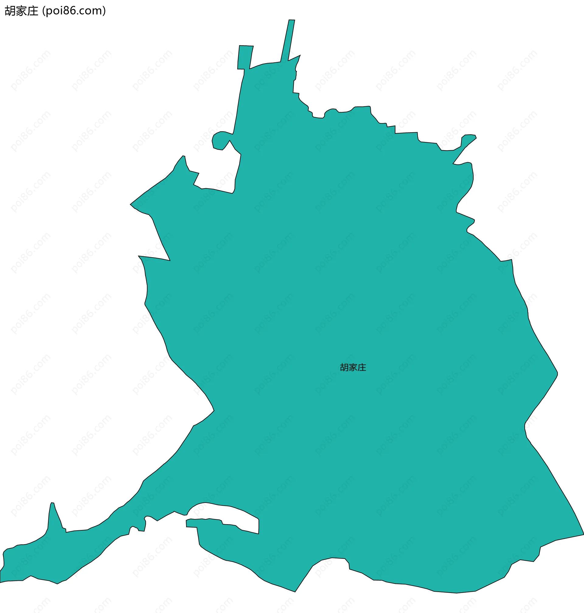 胡家庄边界地图