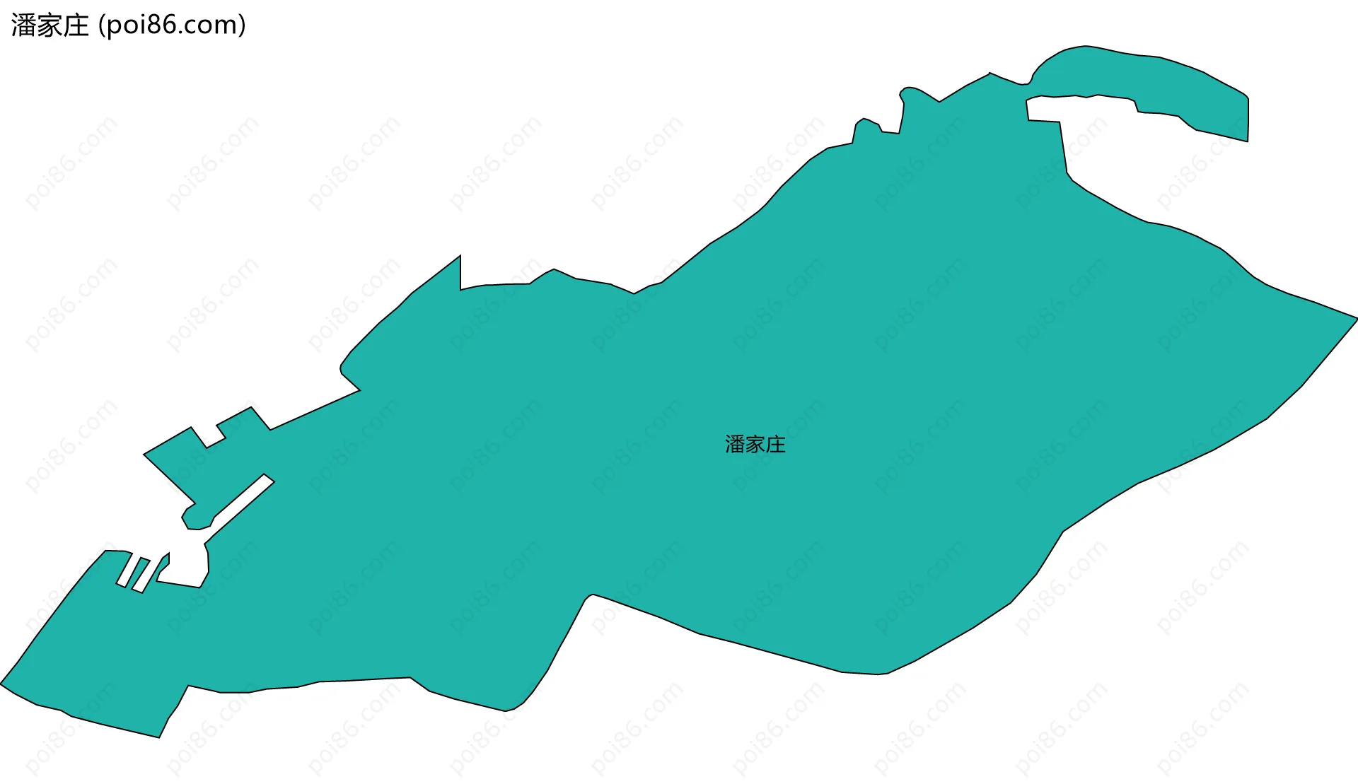 潘家庄边界地图