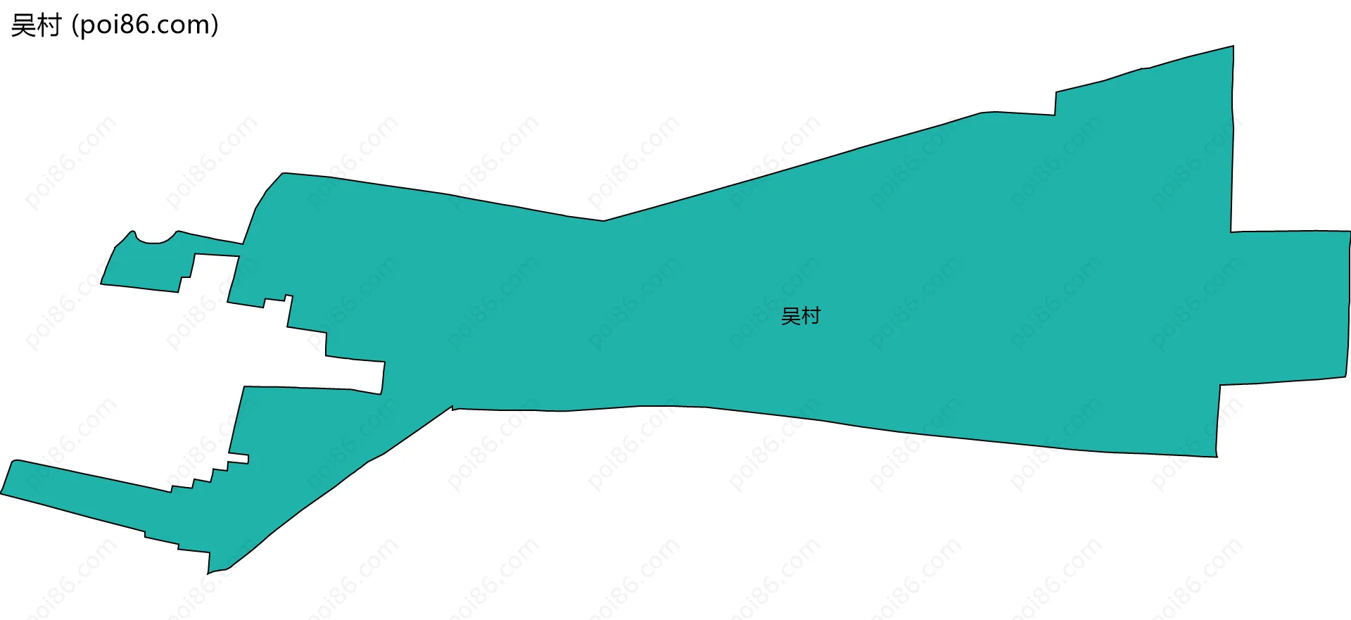 吴村边界地图