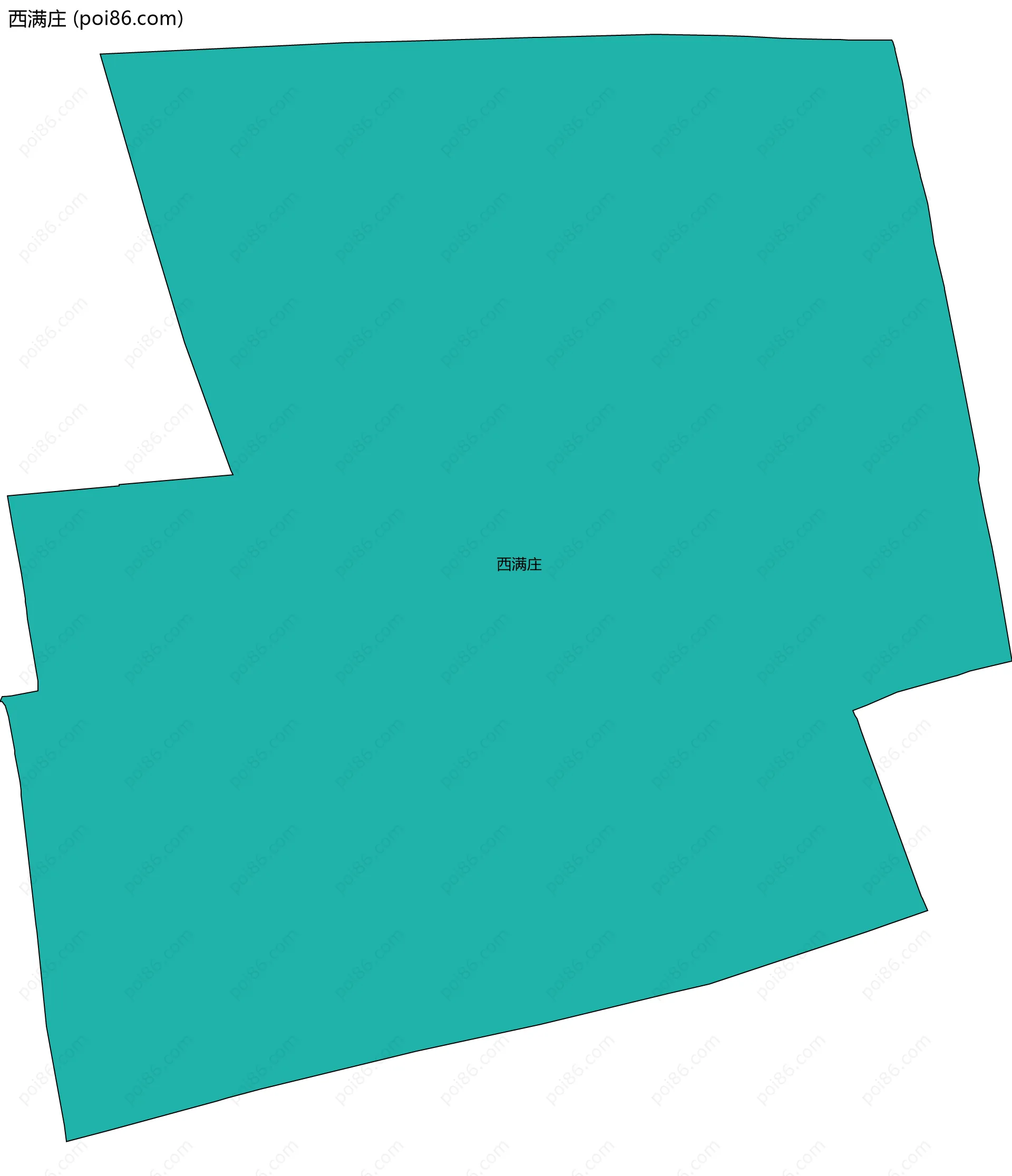 西满庄边界地图