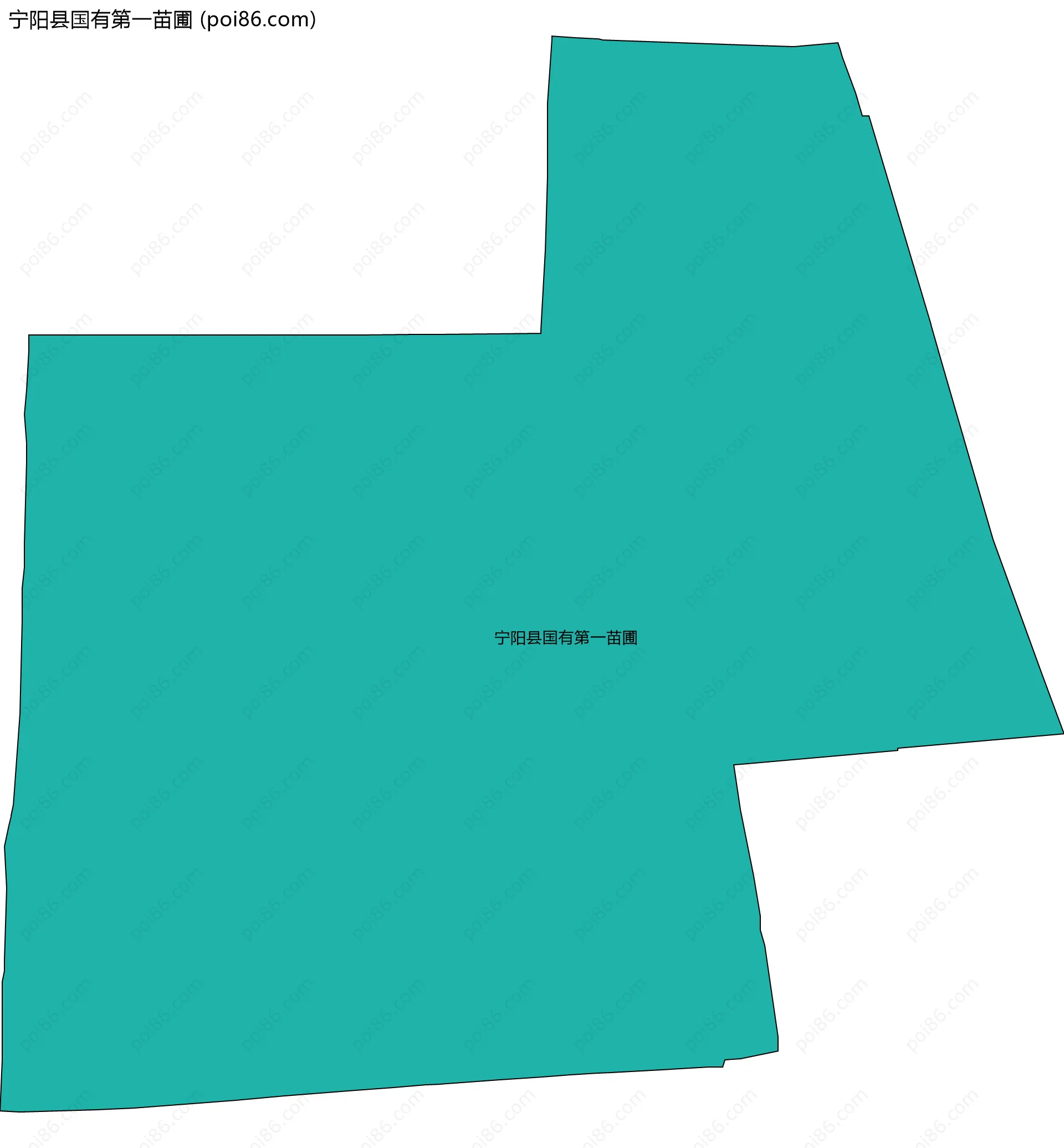 宁阳县国有第一苗圃边界地图