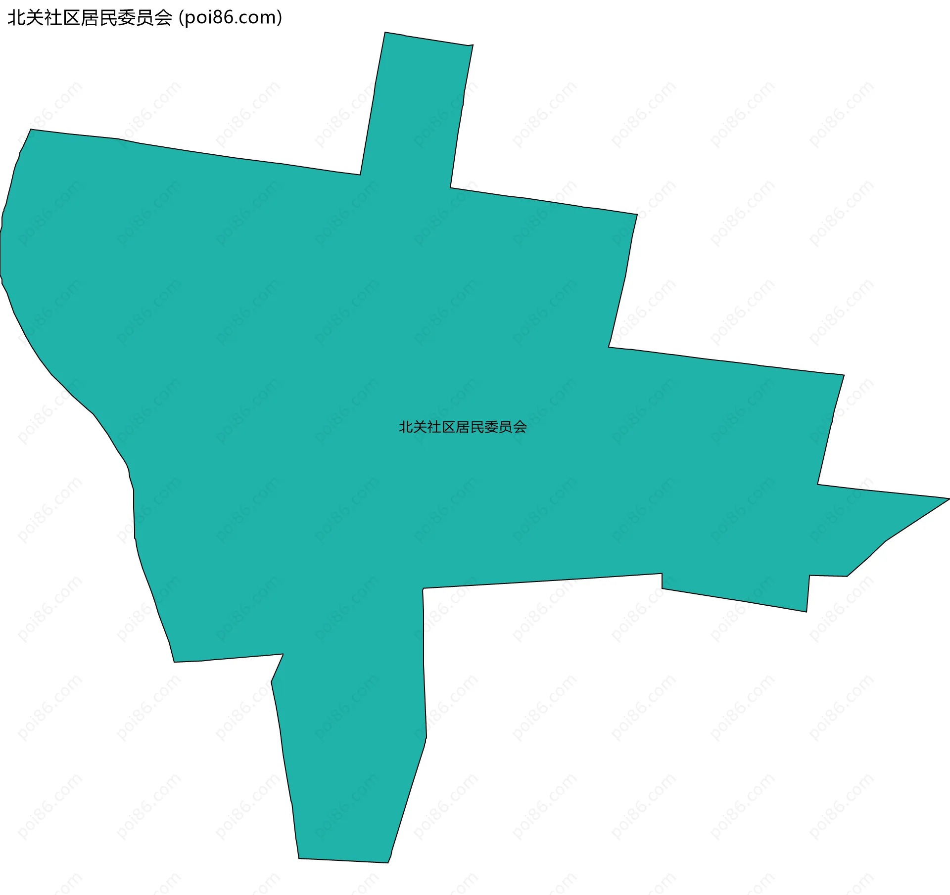 北关社区居民委员会边界地图