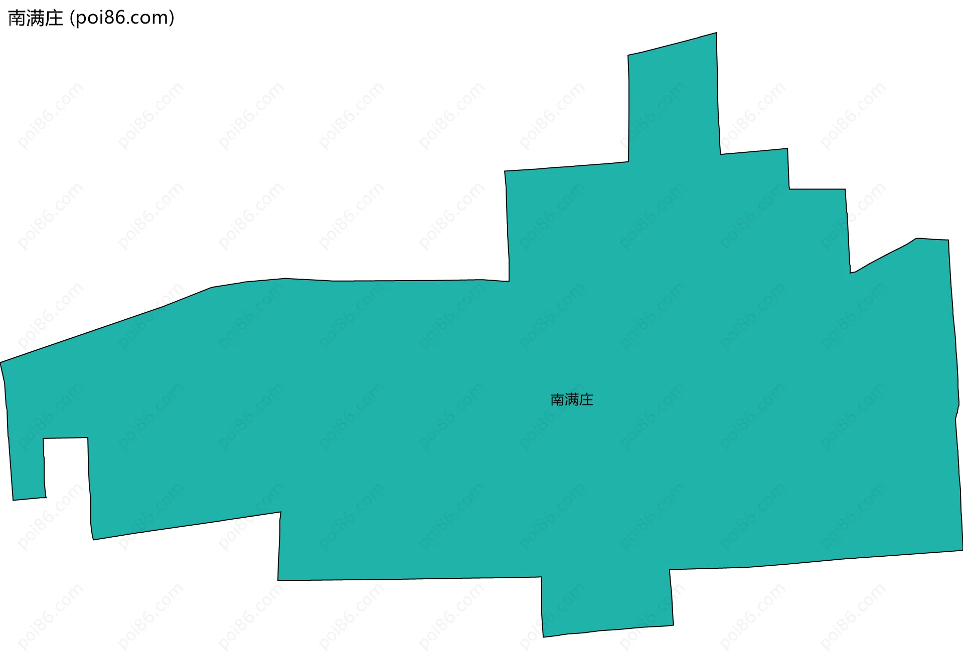 南满庄边界地图
